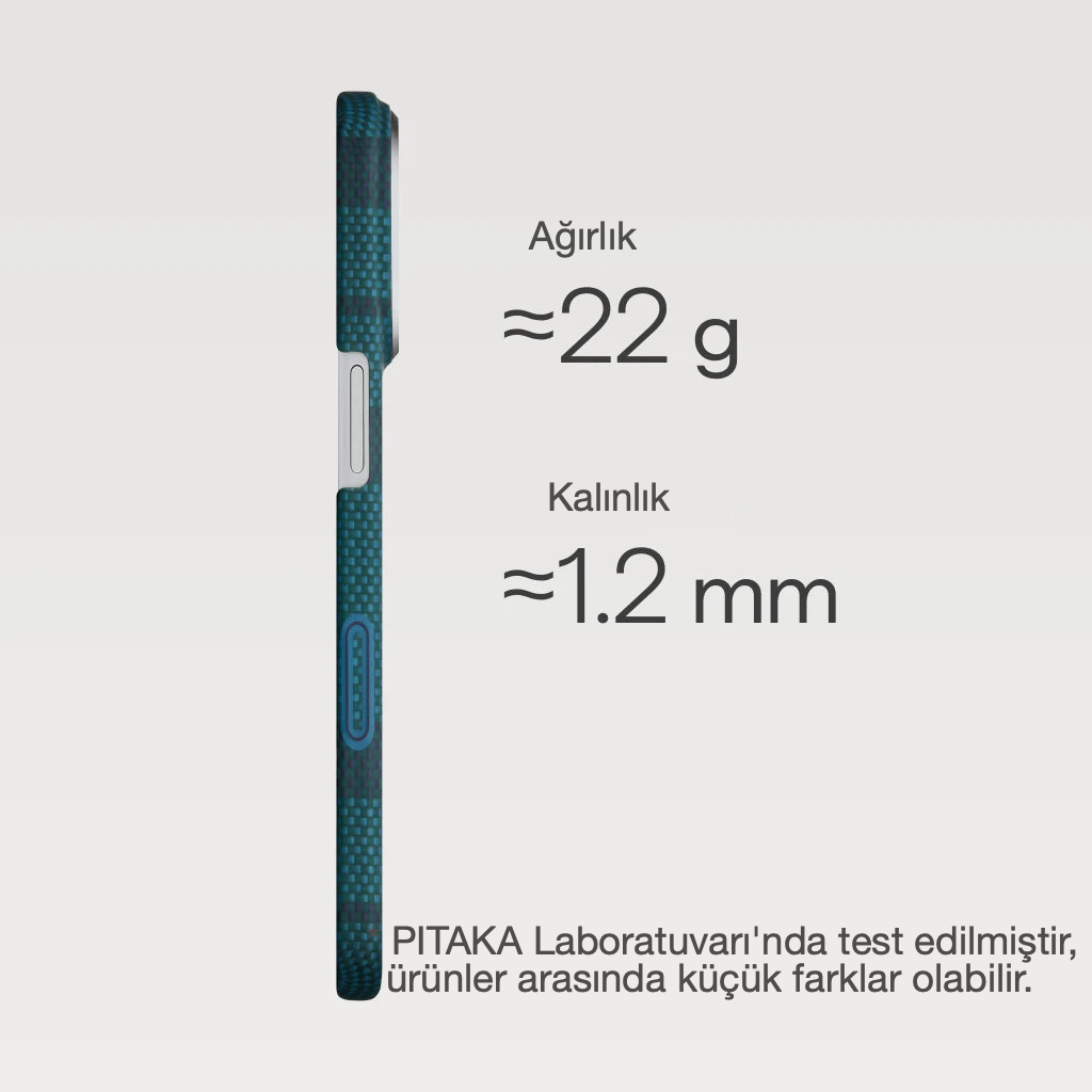 iPhone 17 Pro Karbon Kılıf MagSafe Uyumlu Aramid Fiber - Edge Forest Dawn