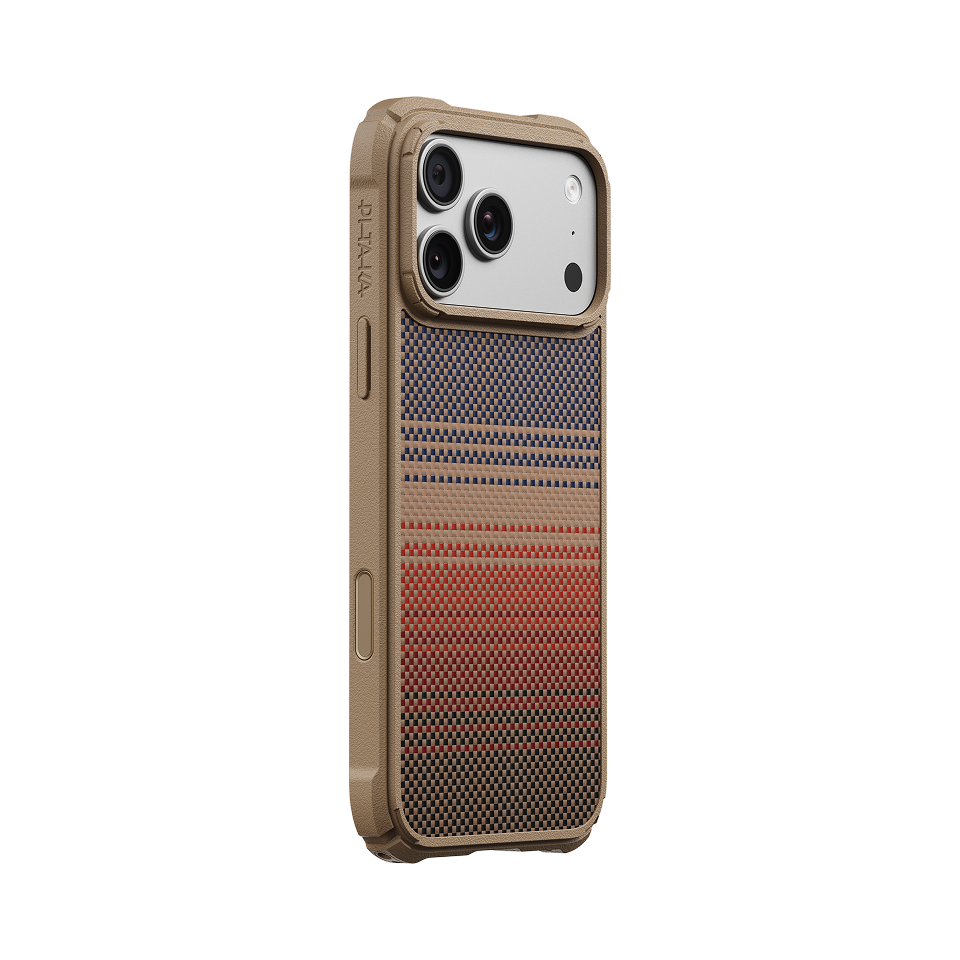 Pitaka iPhone 18 Pro Max Karbon Kılıf MagSafe Uyumlu Aramid Fiber - Cairn Sunset