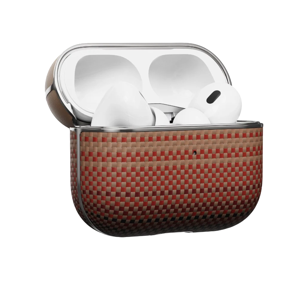 Pitaka Aramid Fiber MagSafe Uyumlu AirPods Pro 2 Kılıf Sunset