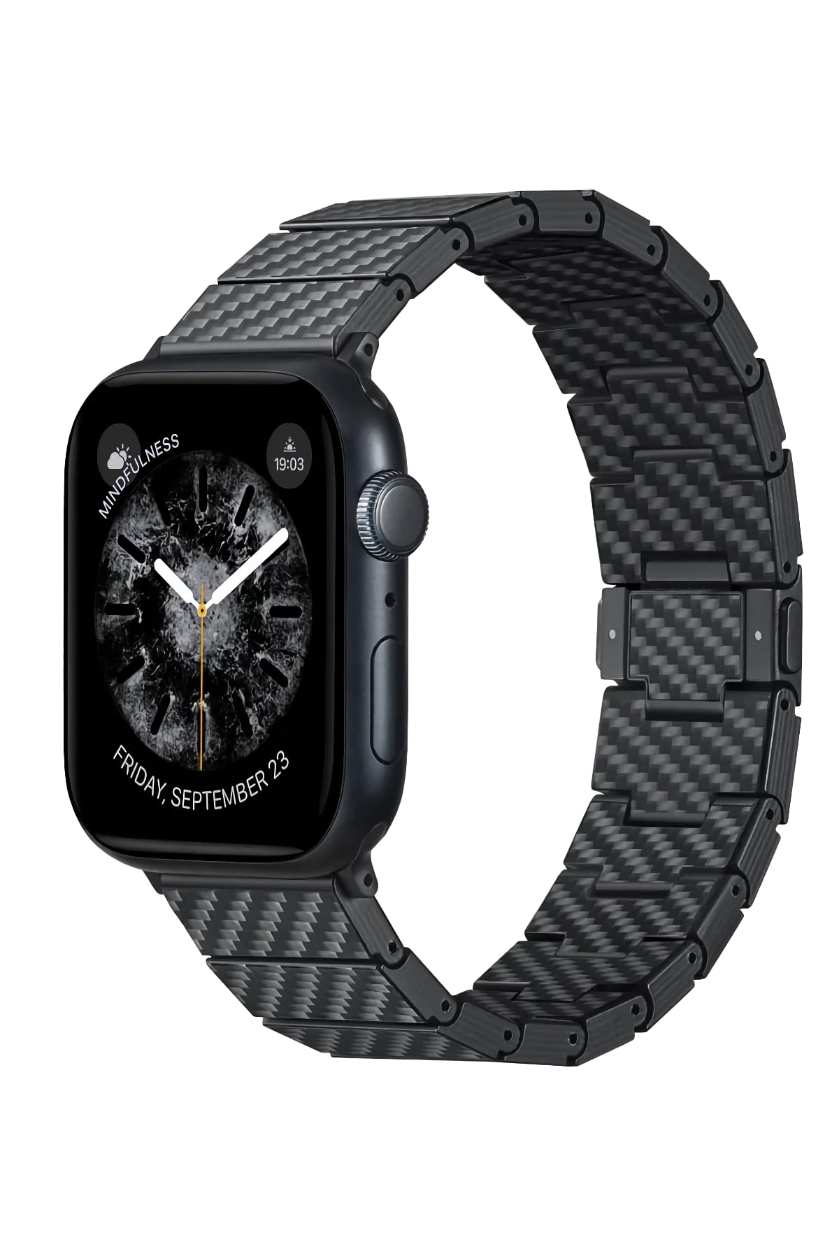 Pitaka Apple Watch / Ultra Uyumlu Karbon Fiber Kordon Modern