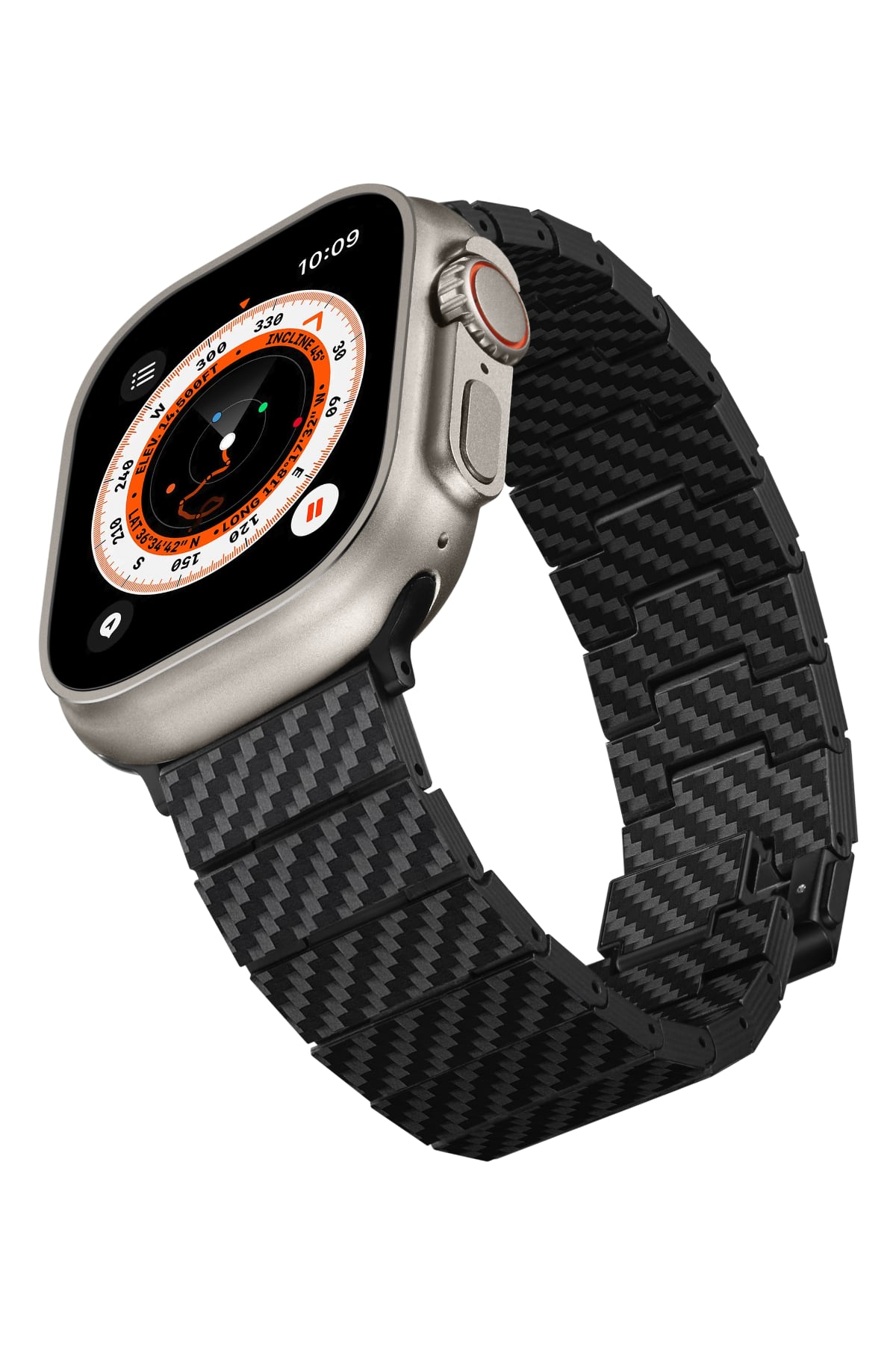 Pitaka Apple Watch / Ultra Uyumlu Karbon Fiber Kordon Modern