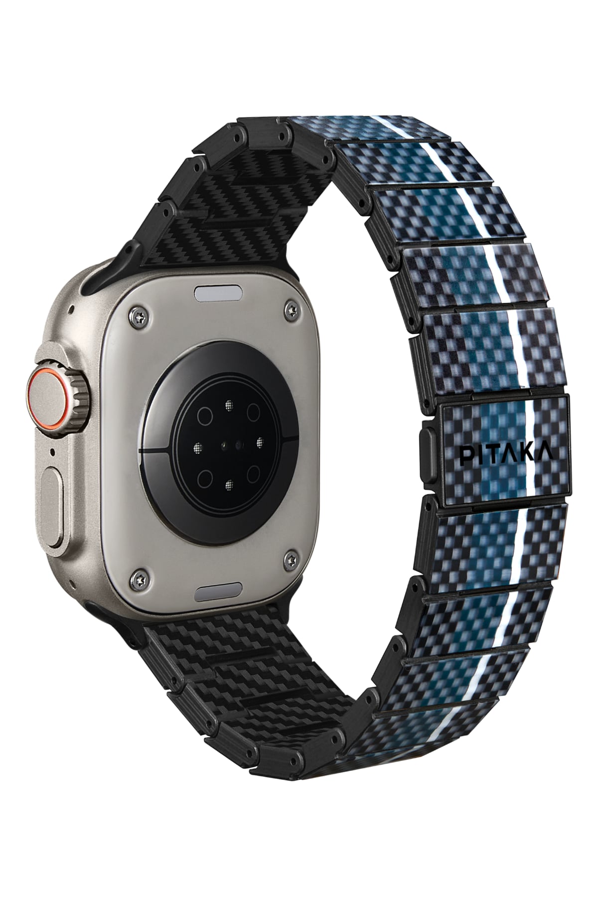 Pitaka Apple Watch / Ultra Uyumlu Karbon Fiber Kordon Moon