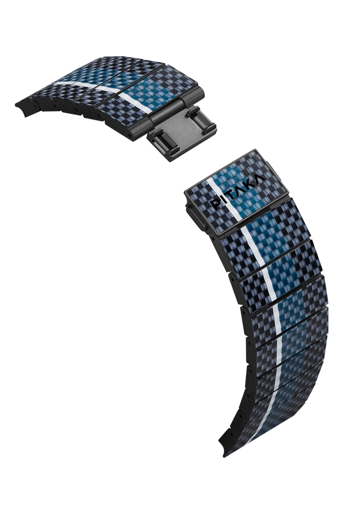 Pitaka Apple Watch / Ultra Uyumlu Karbon Fiber Kordon Moon