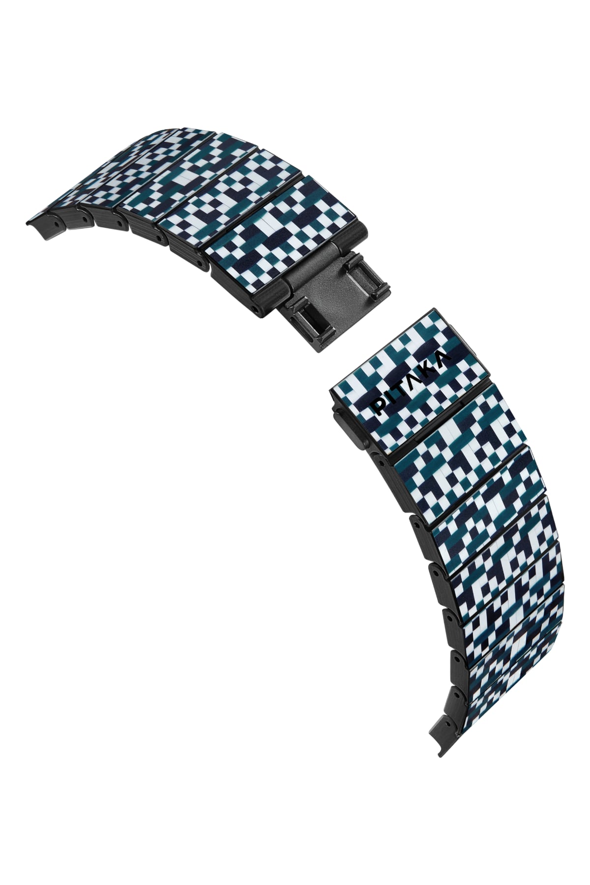 Pitaka Apple Watch / Ultra Uyumlu Karbon Fiber Kordon Mosaic