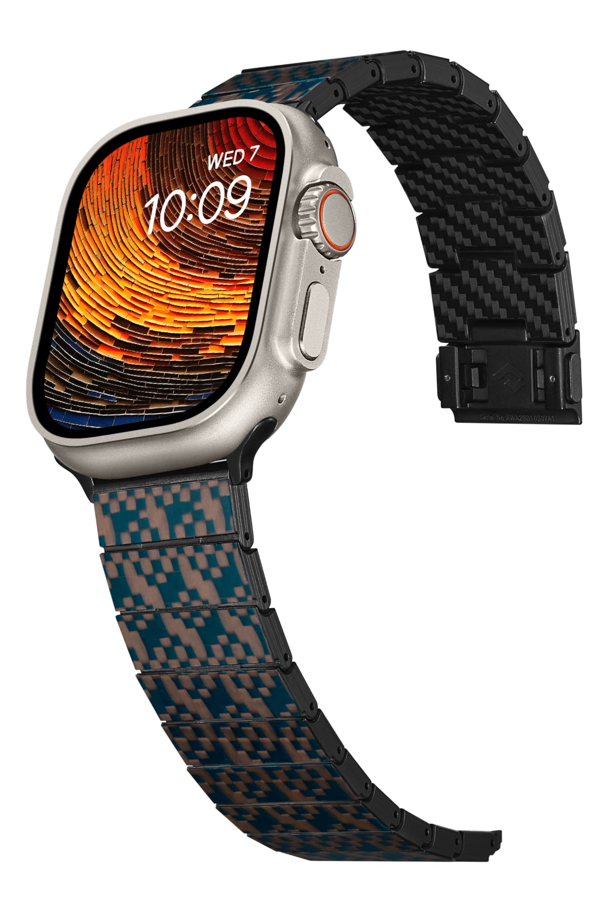 Pitaka Apple Watch / Ultra Uyumlu Karbon Fiber Kordon Stairs