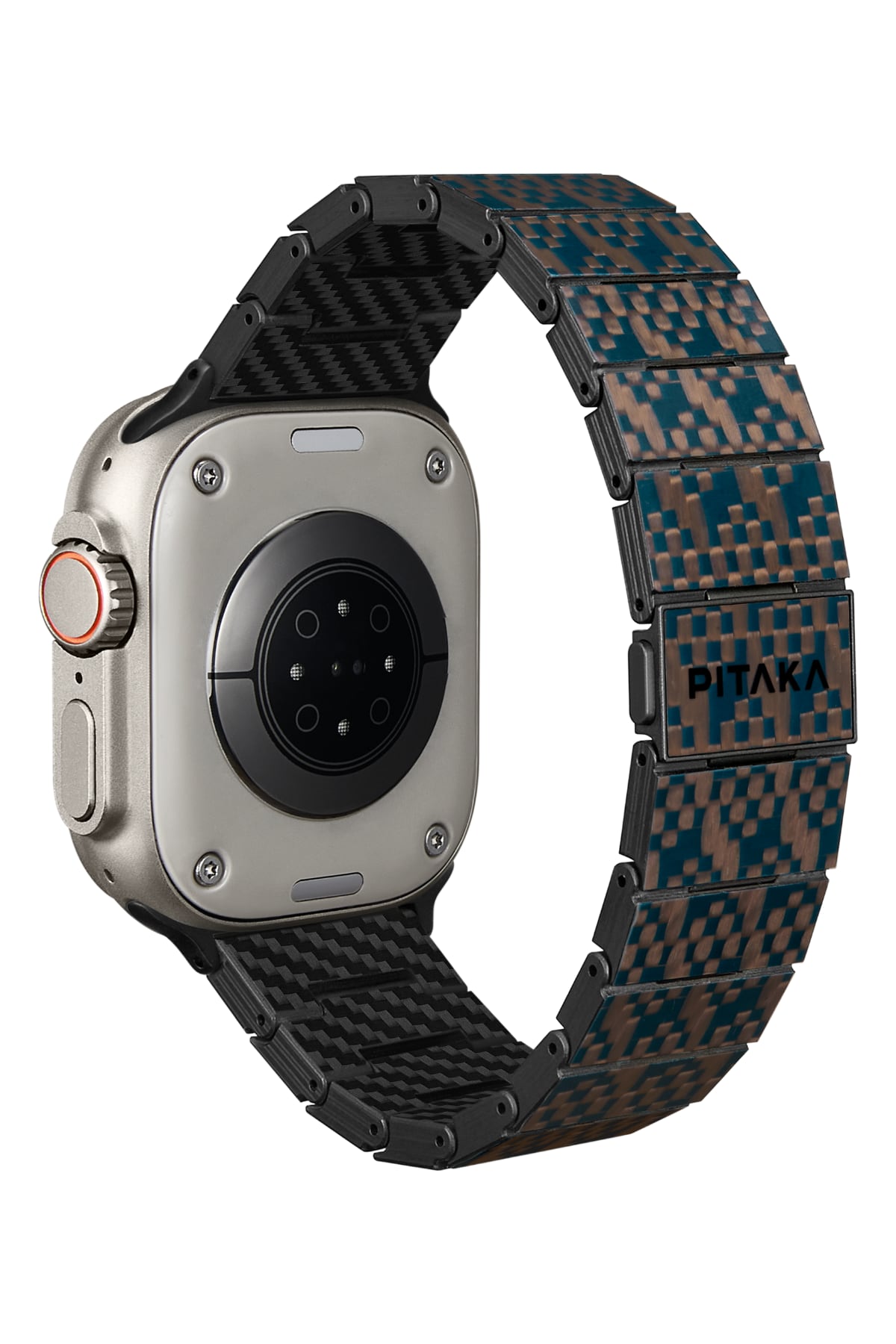 Pitaka Apple Watch / Ultra Uyumlu Karbon Fiber Kordon Stairs