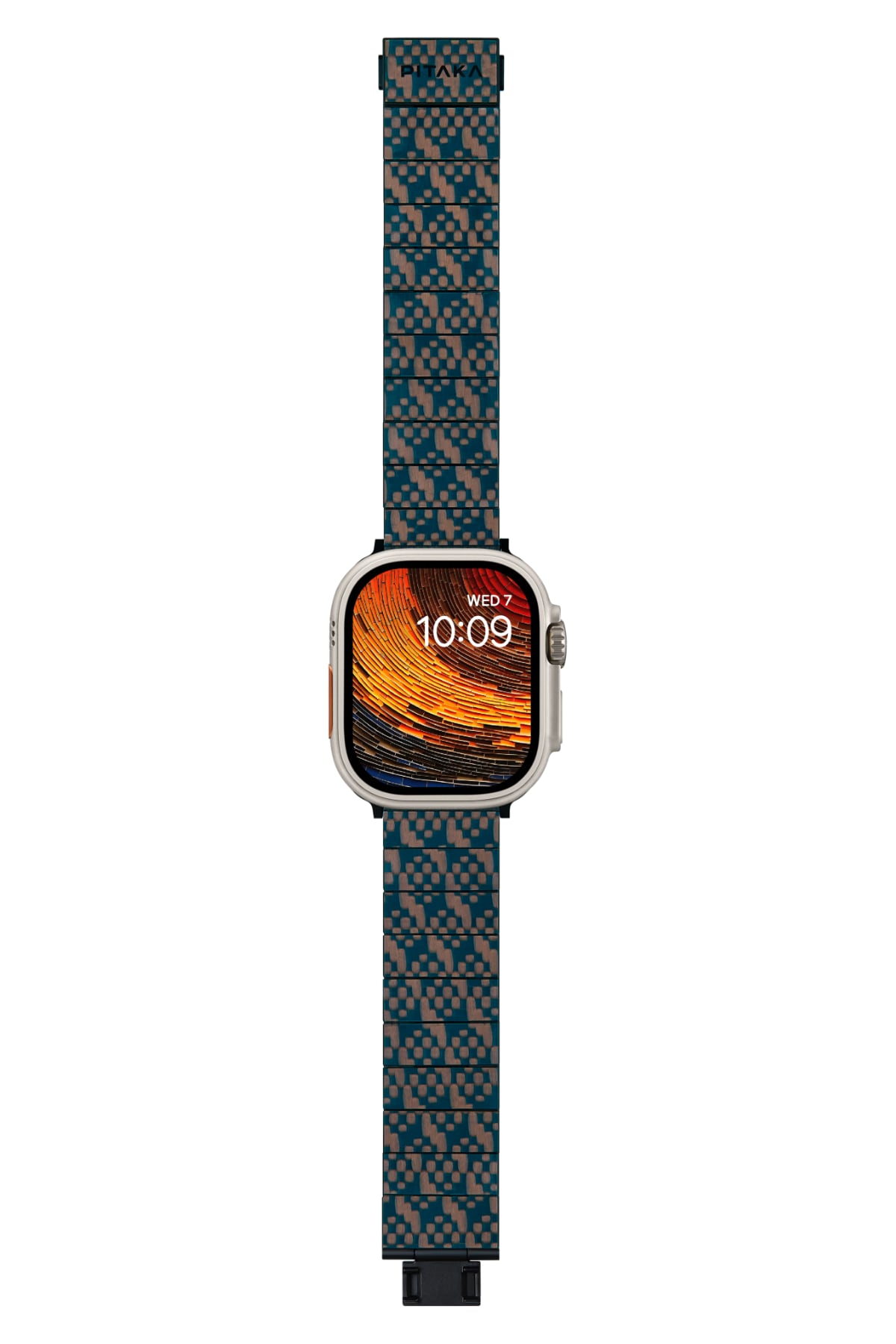 Pitaka Apple Watch / Ultra Uyumlu Karbon Fiber Kordon Stairs