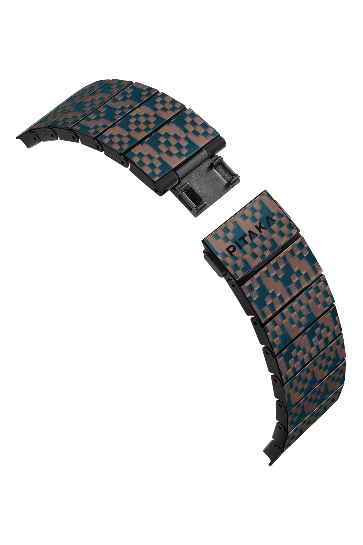 Pitaka Apple Watch / Ultra Uyumlu Karbon Fiber Kordon Stairs