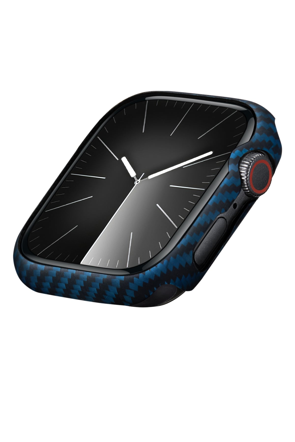 Pitaka Aramid Fiber 600D Apple Watch Uyumlu Kasa Koruyucu Mavi