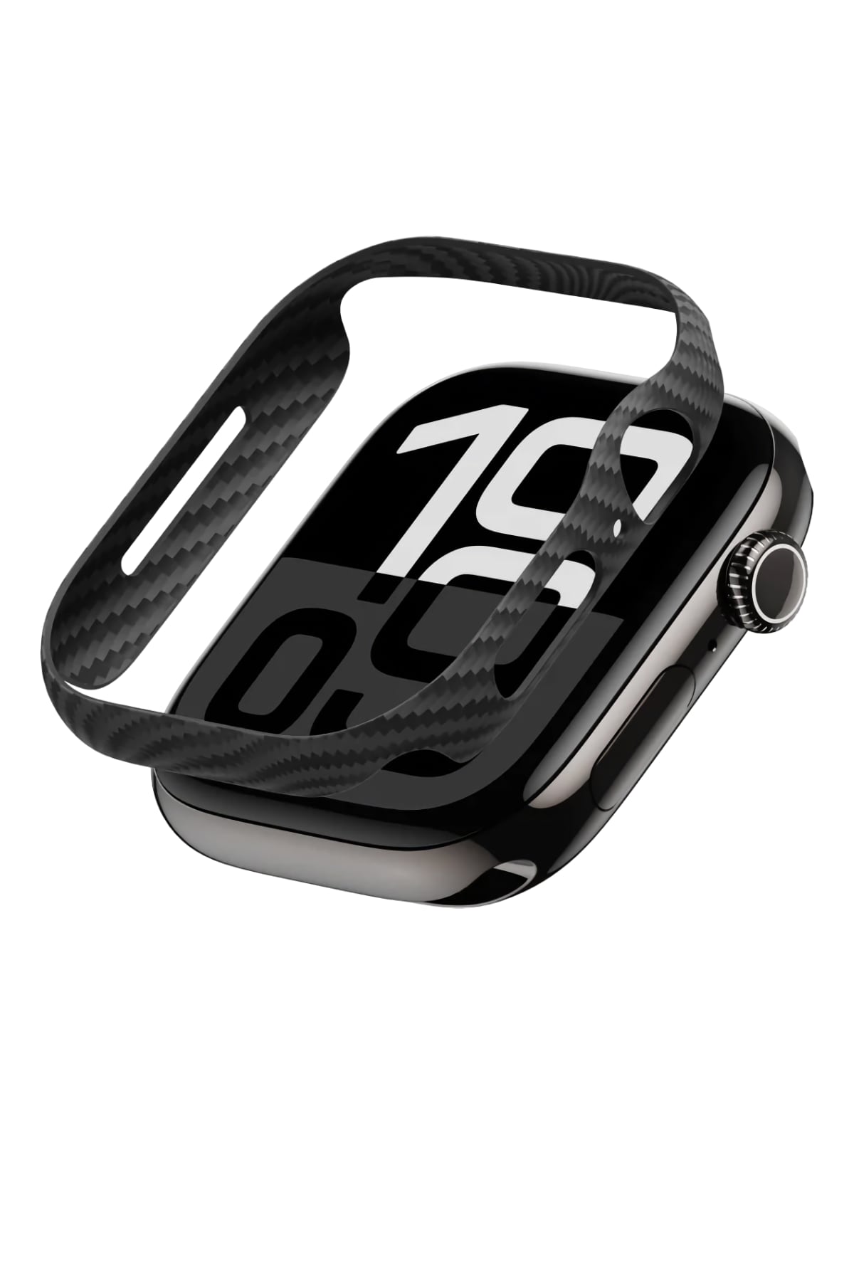 Pitaka Aramid Fiber 600D Apple Watch Uyumlu Kasa Koruyucu Siyah