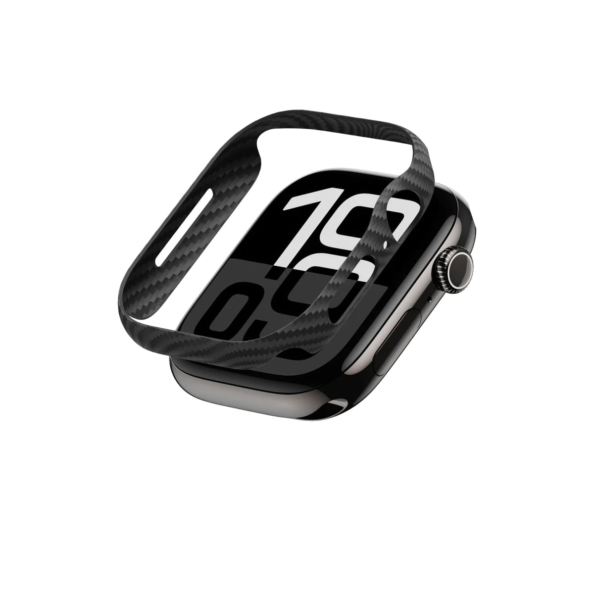 Pitaka Aramid Fiber 600D Apple Watch Uyumlu Kasa Koruyucu Siyah