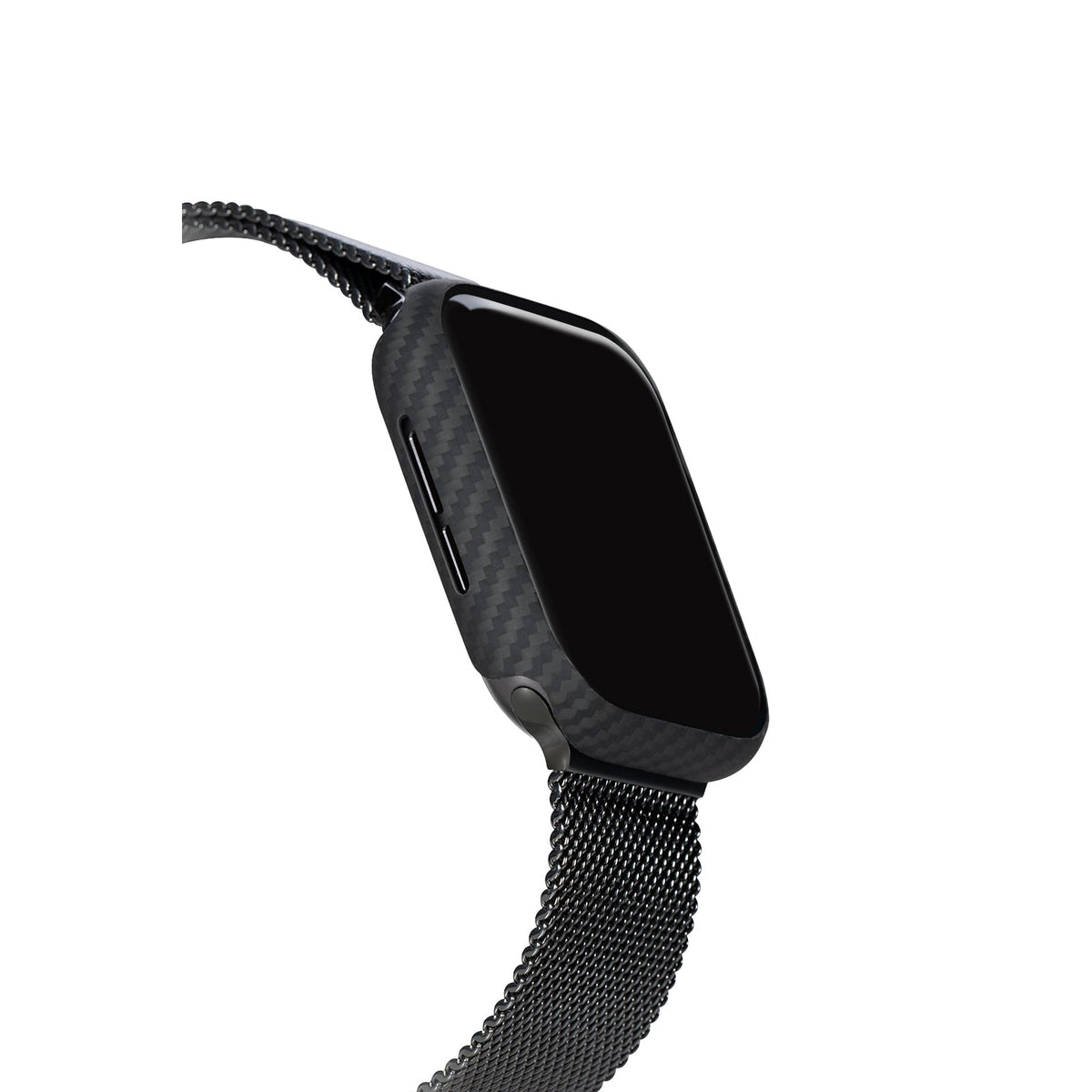 Pitaka Aramid Fiber 600D Apple Watch Uyumlu Kasa Koruyucu Siyah