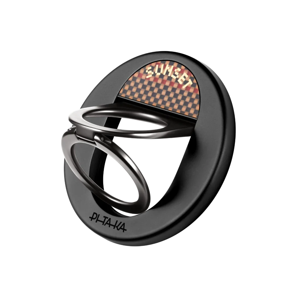 Pitaka Aramid Fiber MagEZ Grip 3 Magsafe Magnetik Ring Stand Telefon Tutucu Sunset