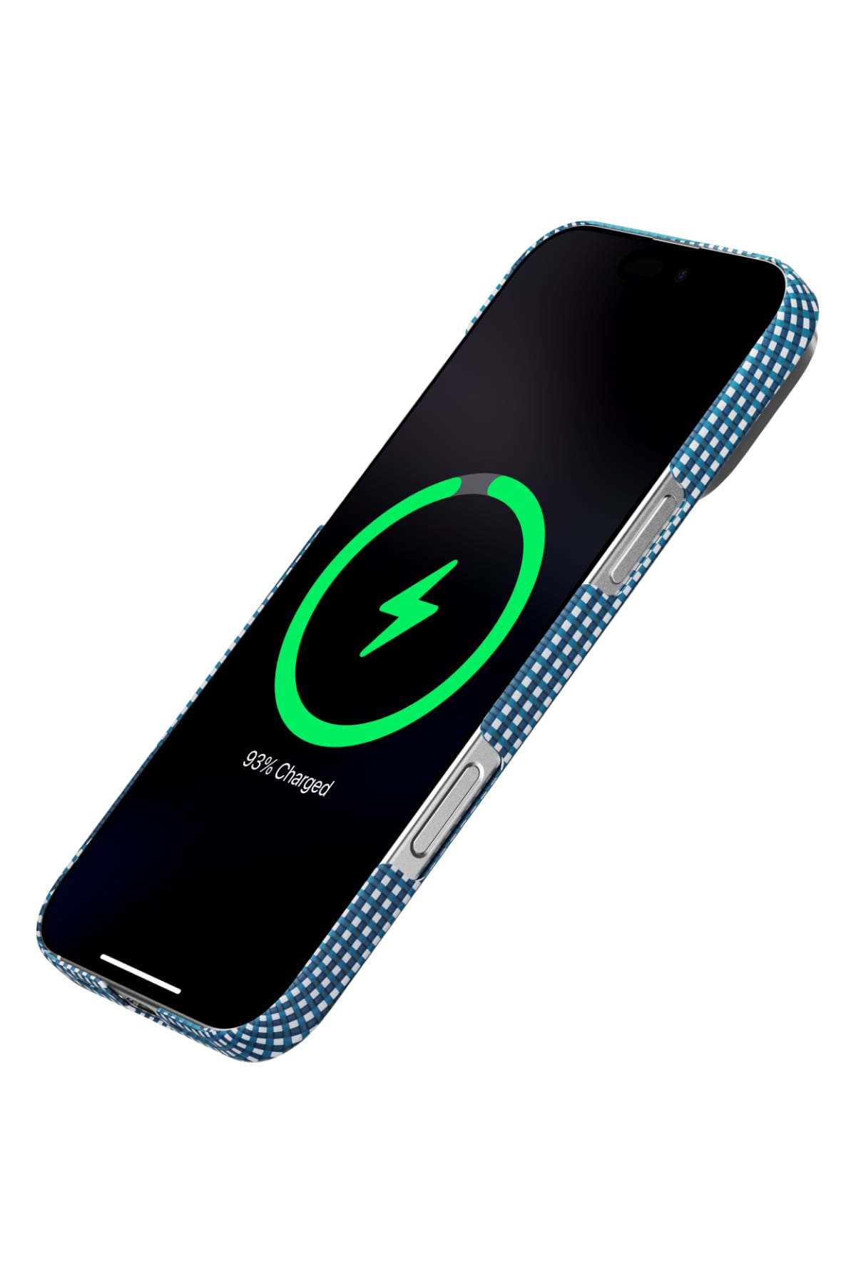 Pitaka Aramid Fiber Magsafe uyumlu Manyetik Powerbank Ocean Blue