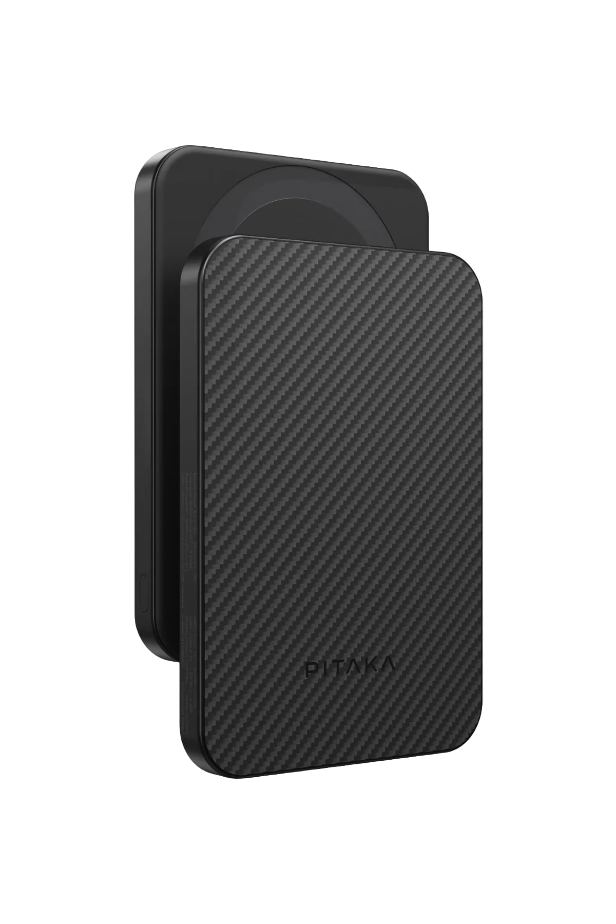 Pitaka Aramid Fiber Magsafe uyumlu Manyetik Powerbank Siyah-Gri