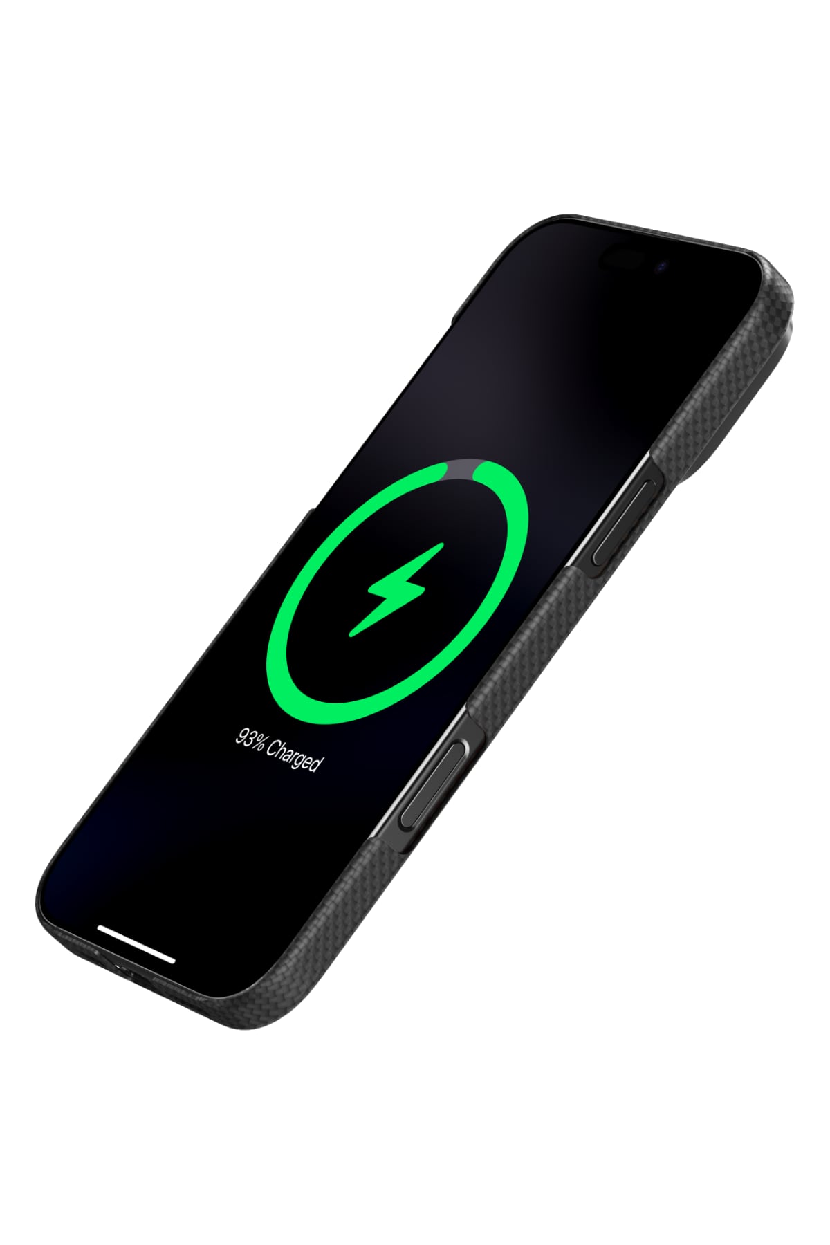 Pitaka Aramid Fiber Magsafe uyumlu Manyetik Powerbank Siyah-Gri