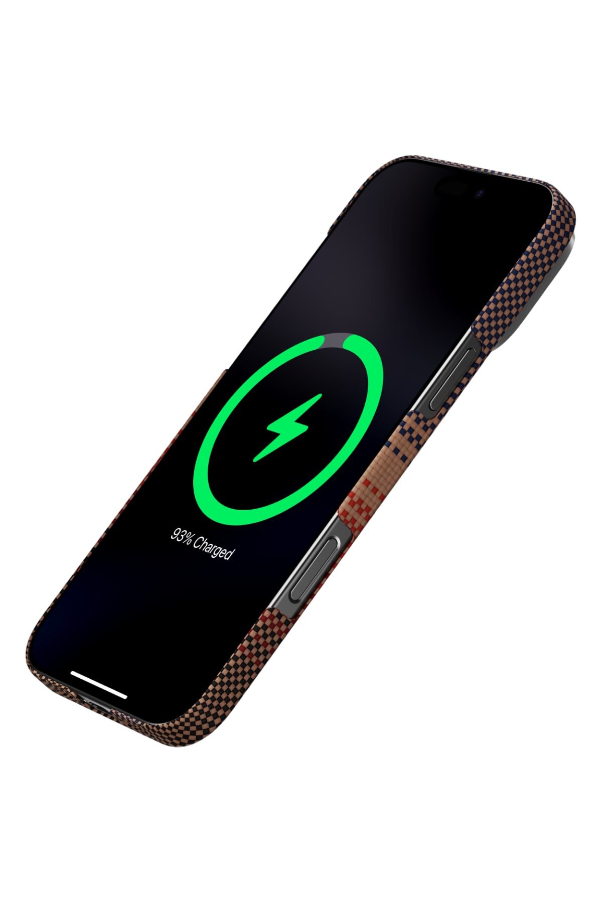 Pitaka Aramid Fiber Magsafe uyumlu Manyetik Powerbank Sunset