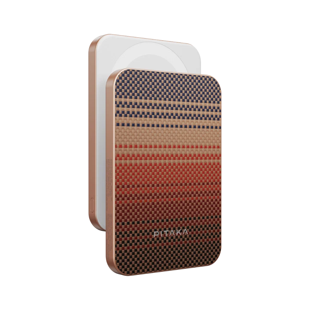 Aramid Fiber Magsafe uyumlu Manyetik Powerbank Sunset