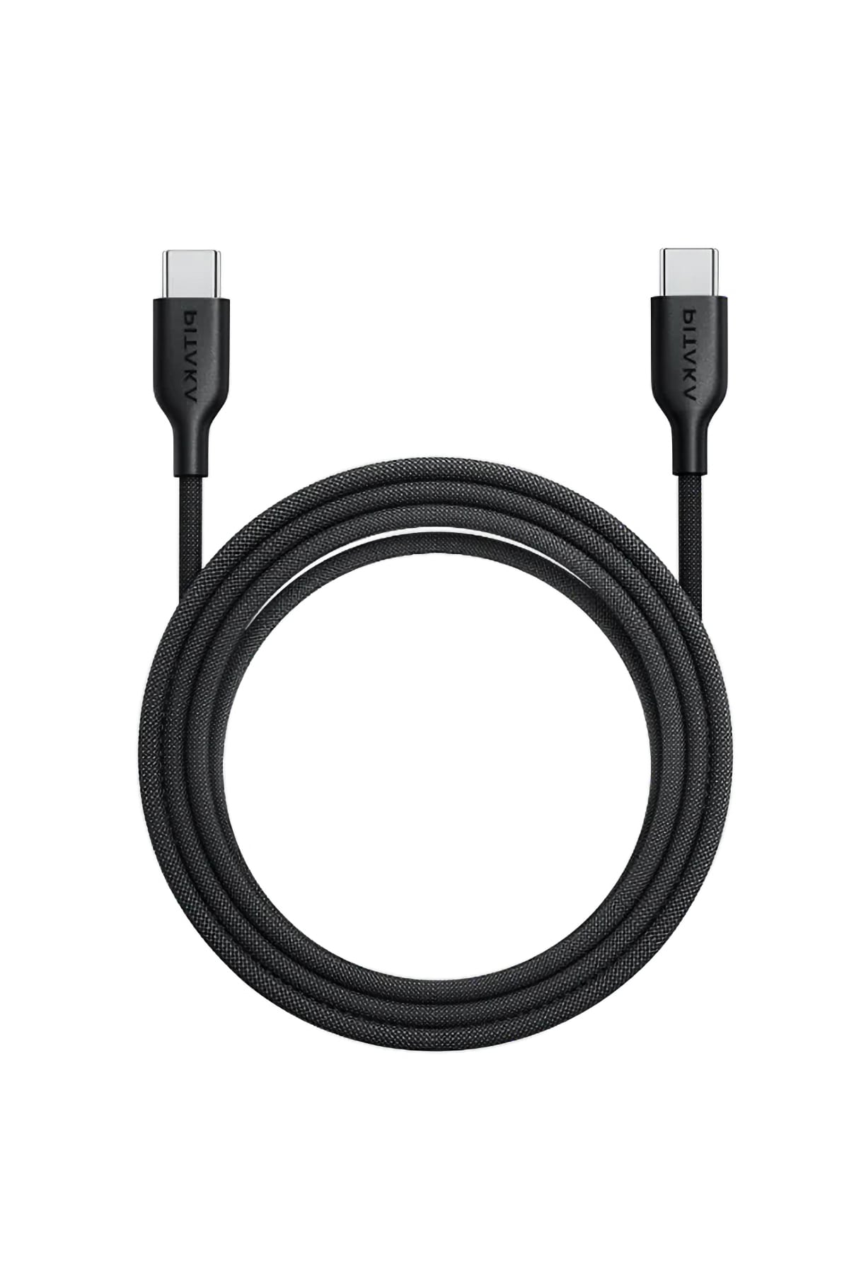 Pitaka Flex Braided Örgü Type-C to Type-C 60w PD Hızlı Data ve Şarj Kablosu 1.2m Siyah