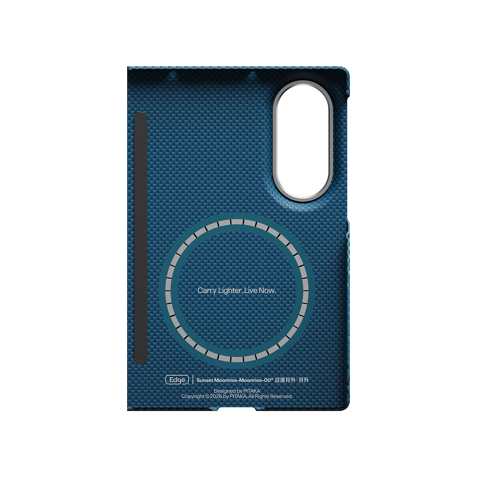 Pitaka Galaxy Z Fold8 Karbon Kılıf MagSafe Uyumlu Aramid Fiber - Edge Moonrise
