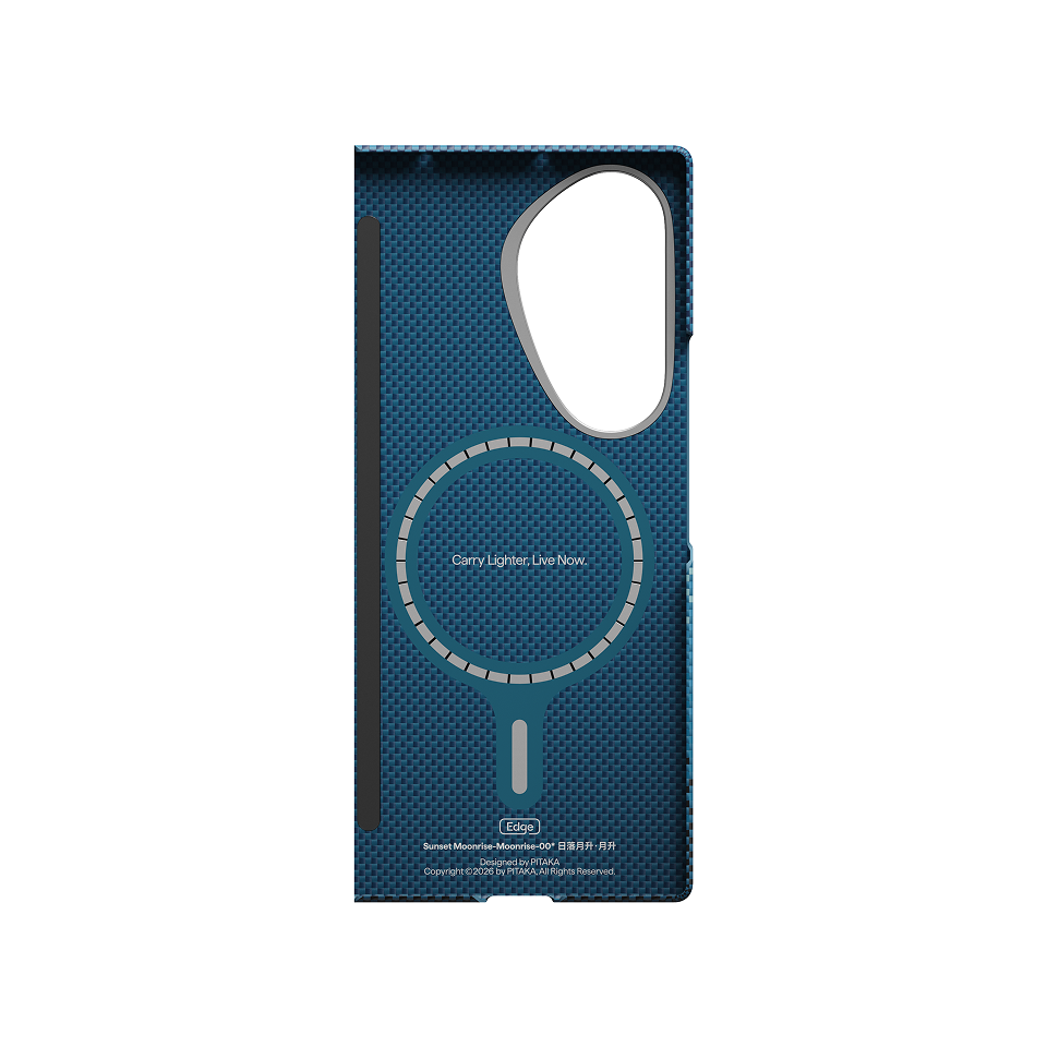 Pitaka Galaxy Z Fold8 Ultra Karbon Kılıf MagSafe Uyumlu Aramid Fiber - Edge Moonrise