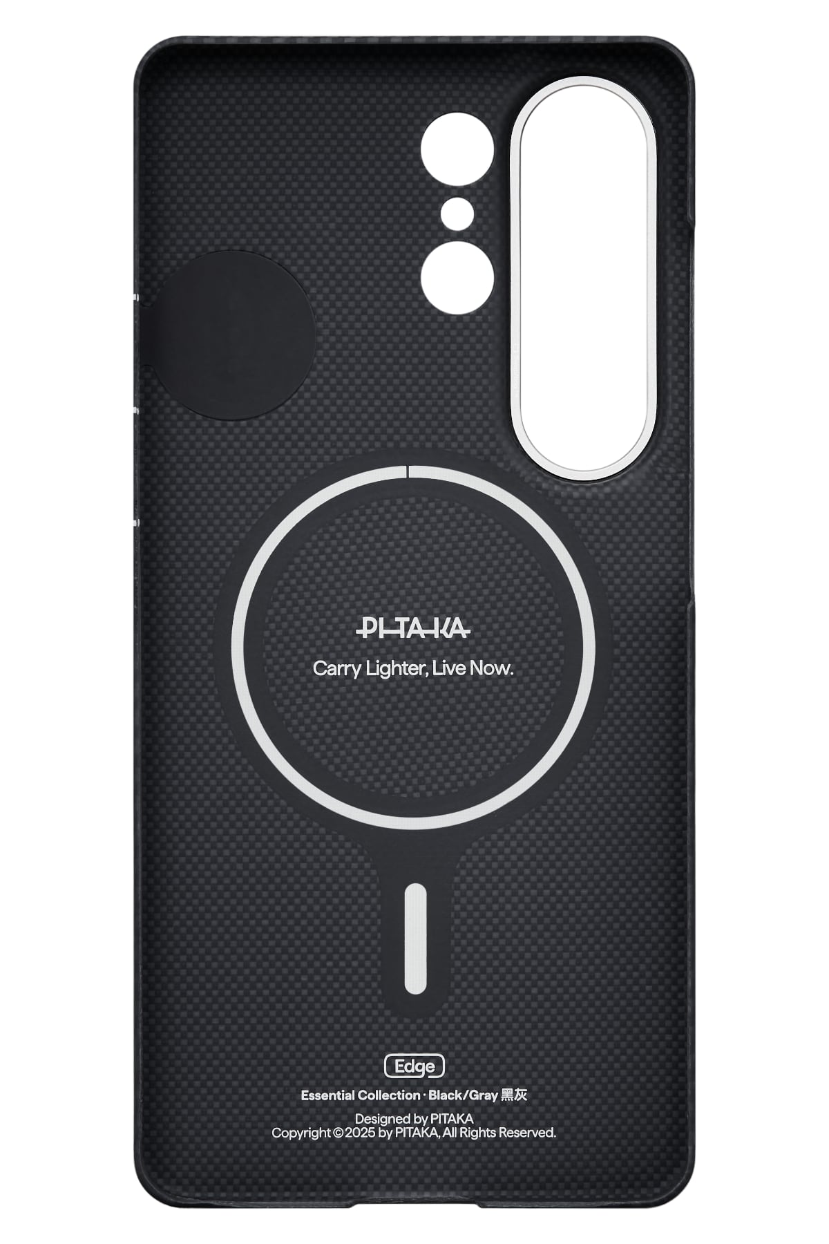 Pitaka Galaxy S26 Ultra Edge Black Grey Twill Aaron Kılıf