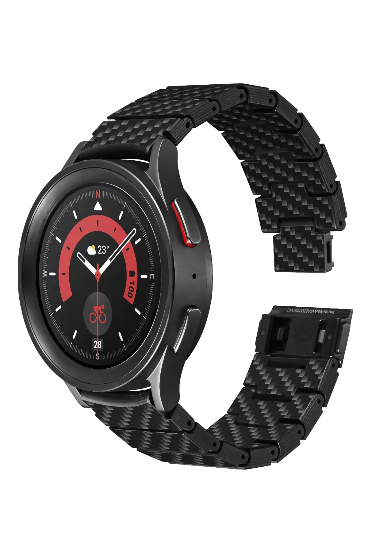 Pitaka Galaxy Watch Karbon Fiber Kordon Modern Serisi Black-Grey Twill