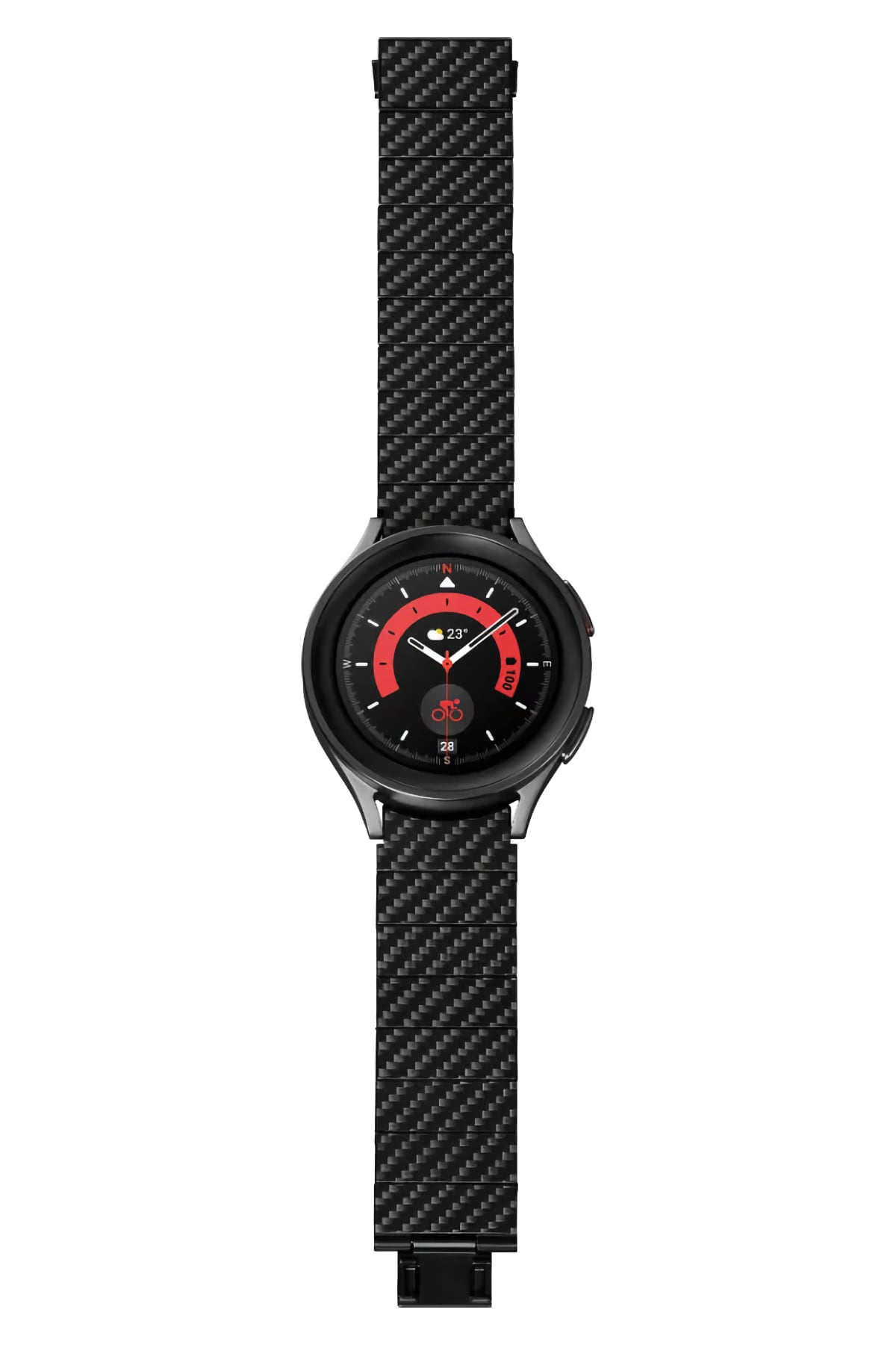 Pitaka Galaxy Watch Karbon Fiber Kordon Modern Serisi Black-Grey Twill