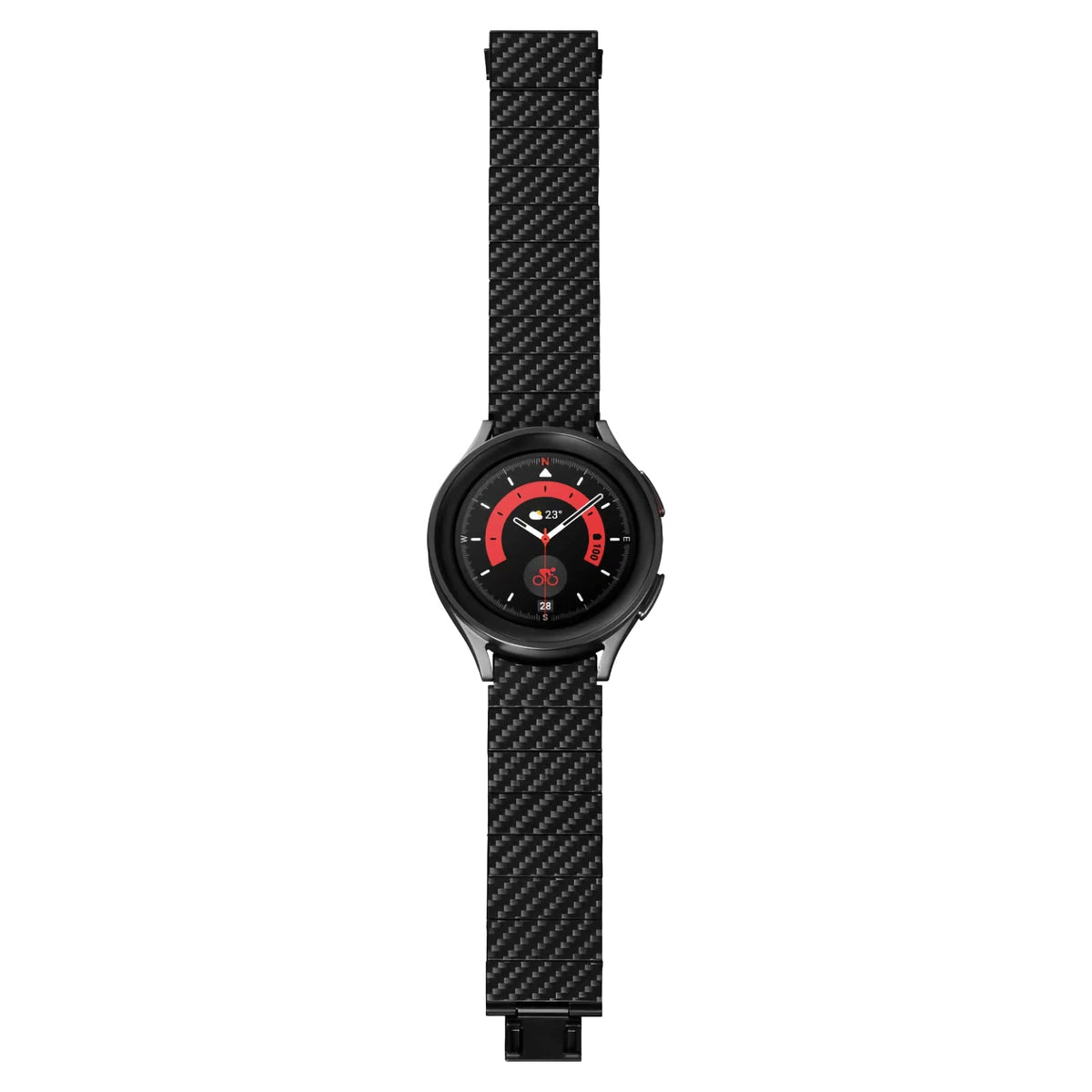 Pitaka Galaxy Watch Karbon Fiber Kordon Modern Serisi Black-Grey Twill