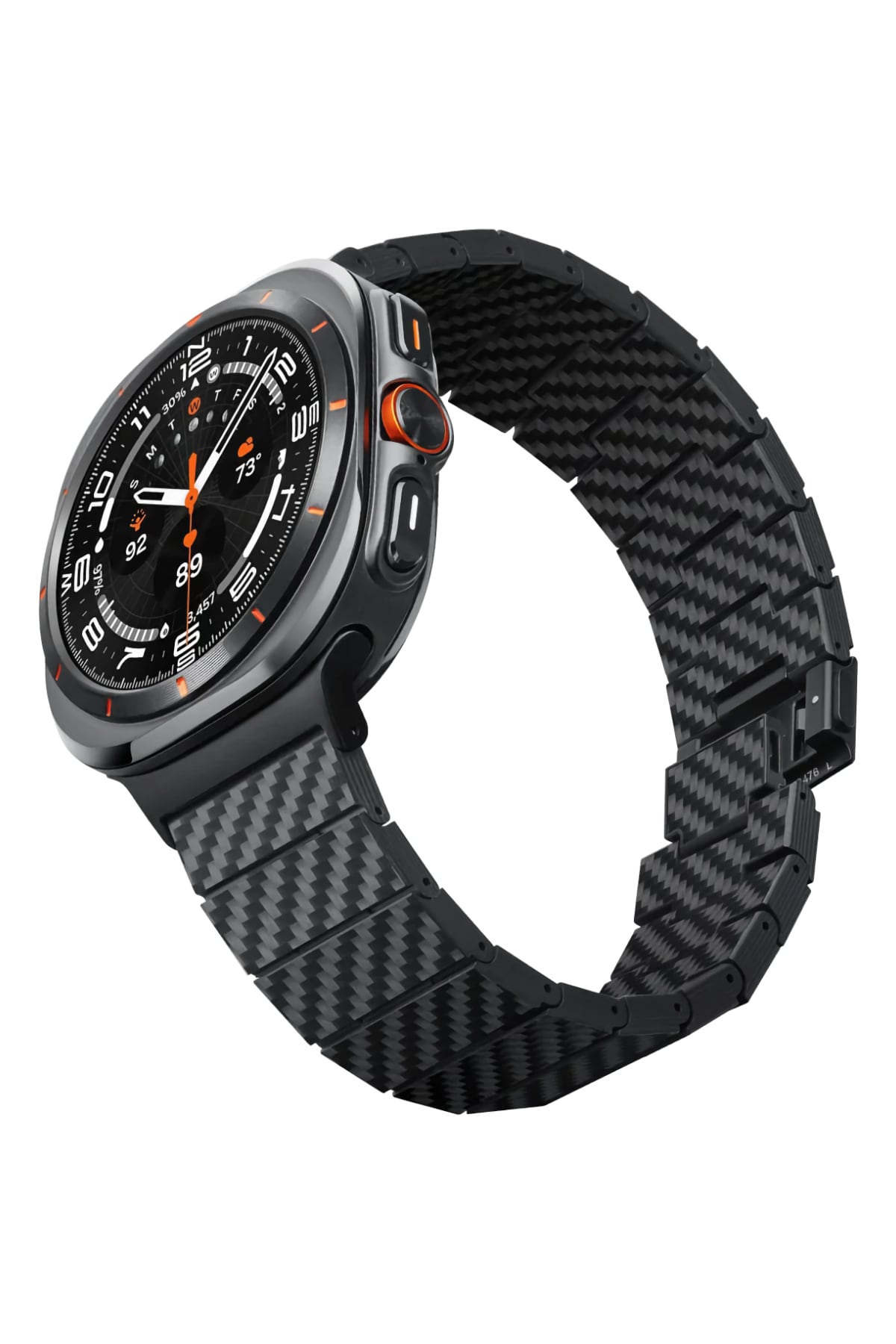 Pitaka Galaxy Watch Ultra 47mm Karbon Fiber Kordon Modern Serisi Black-Grey Twill