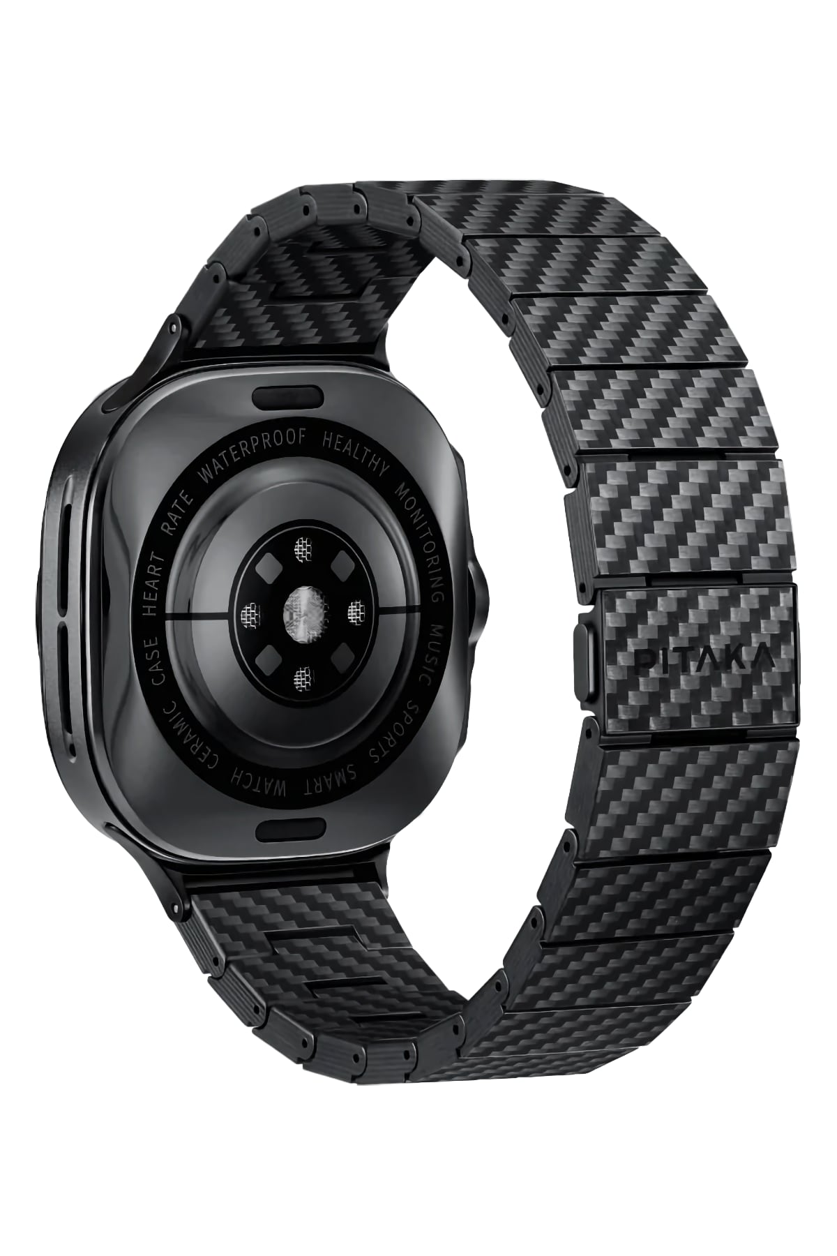 Pitaka Galaxy Watch Ultra 47mm Karbon Fiber Kordon Modern Serisi Black-Grey Twill