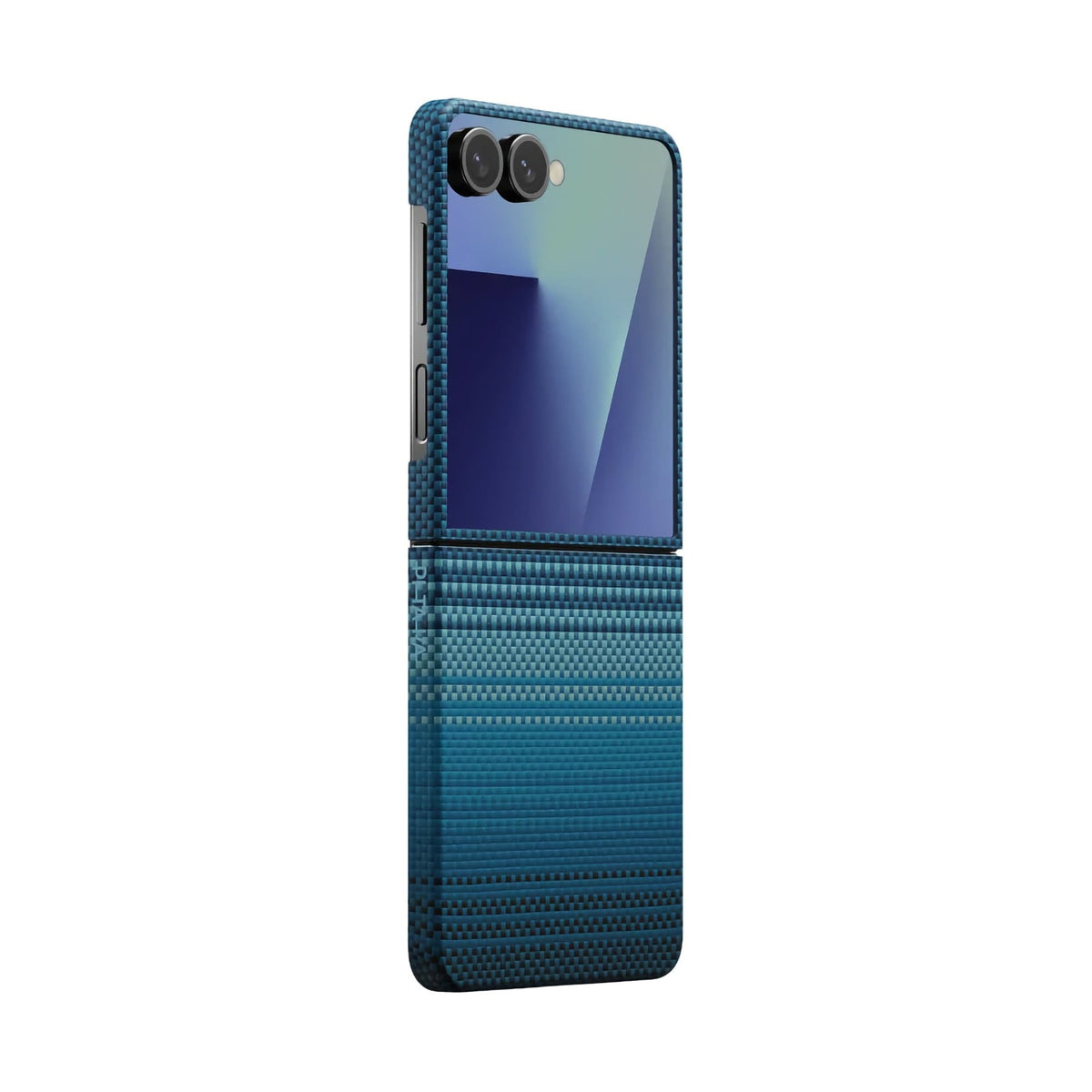 Pitaka Galaxy Z Flip7 Karbon Kılıf MagSafe Uyumlu Aramid Fiber - Edge Moonrise