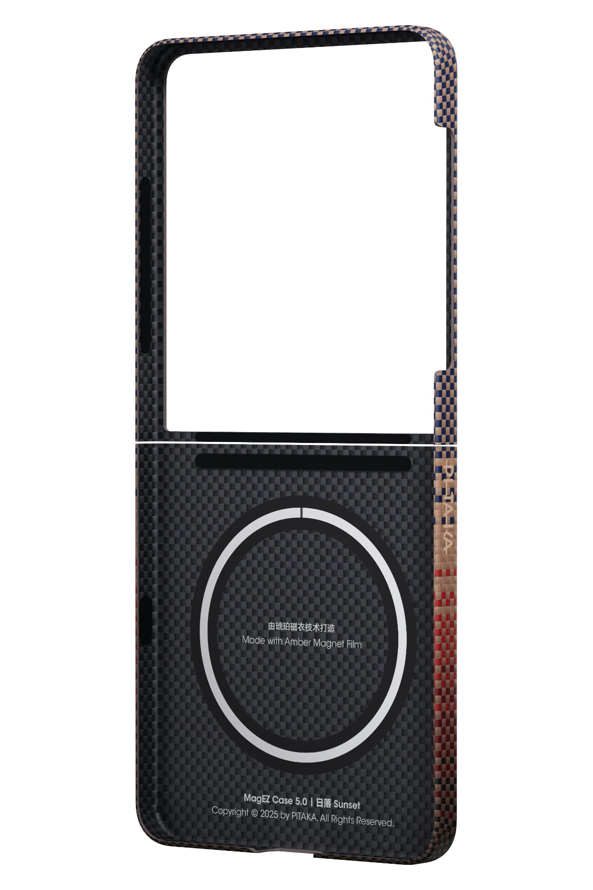 Pitaka Galaxy Z Flip7 Sunset Aramid Fiber Kılıf | MagSafe Uyumlu Ultra İnce