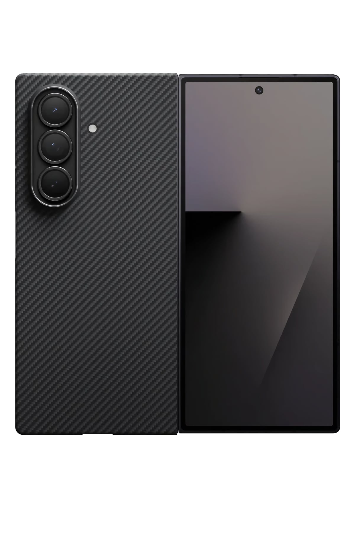 Pitaka Galaxy Z Fold7 Siyah Gri Aramid Fiber Kılıf | MagSafe Uyumlu Ultra İnce