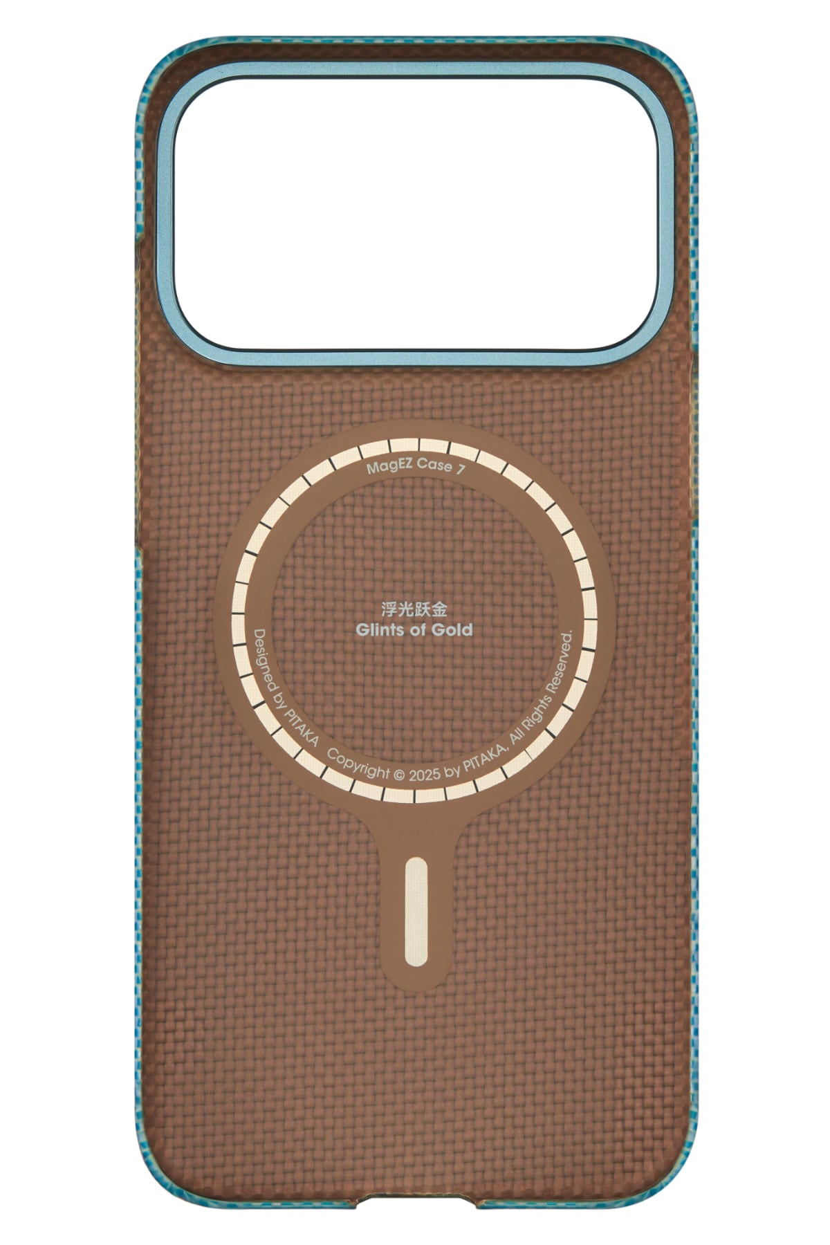 Pitaka Glints of Gold iPhone 17 Pro Max MagSafe Uyumlu Kılıf Lucid Blue