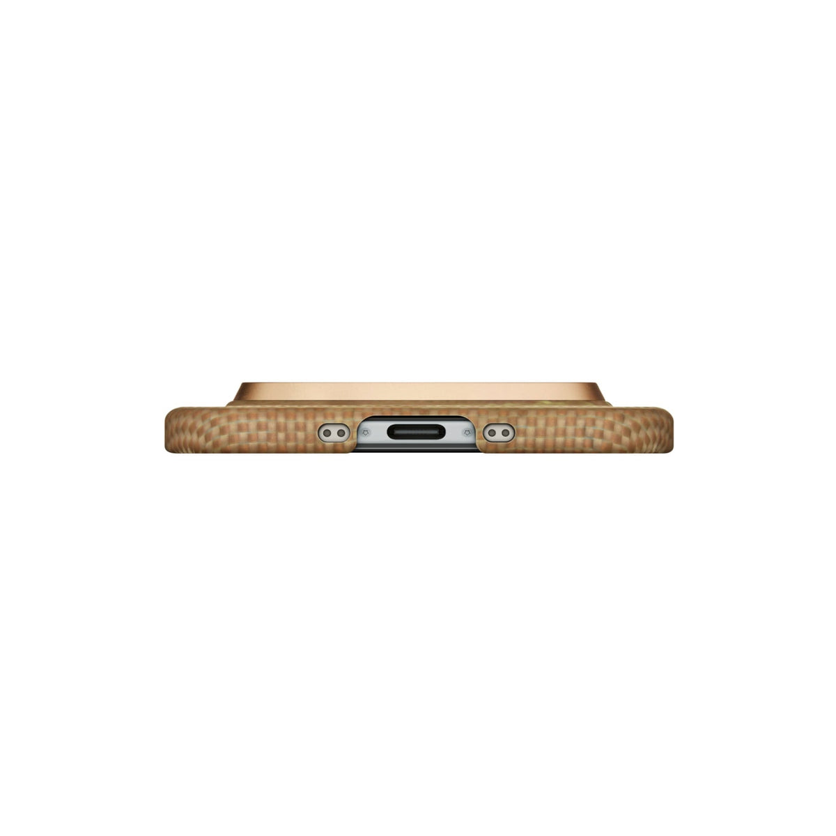 Pitaka iPhone Air Karbon Kılıf MagSafe Uyumlu Aramid Fiber - Edge Golden Glint