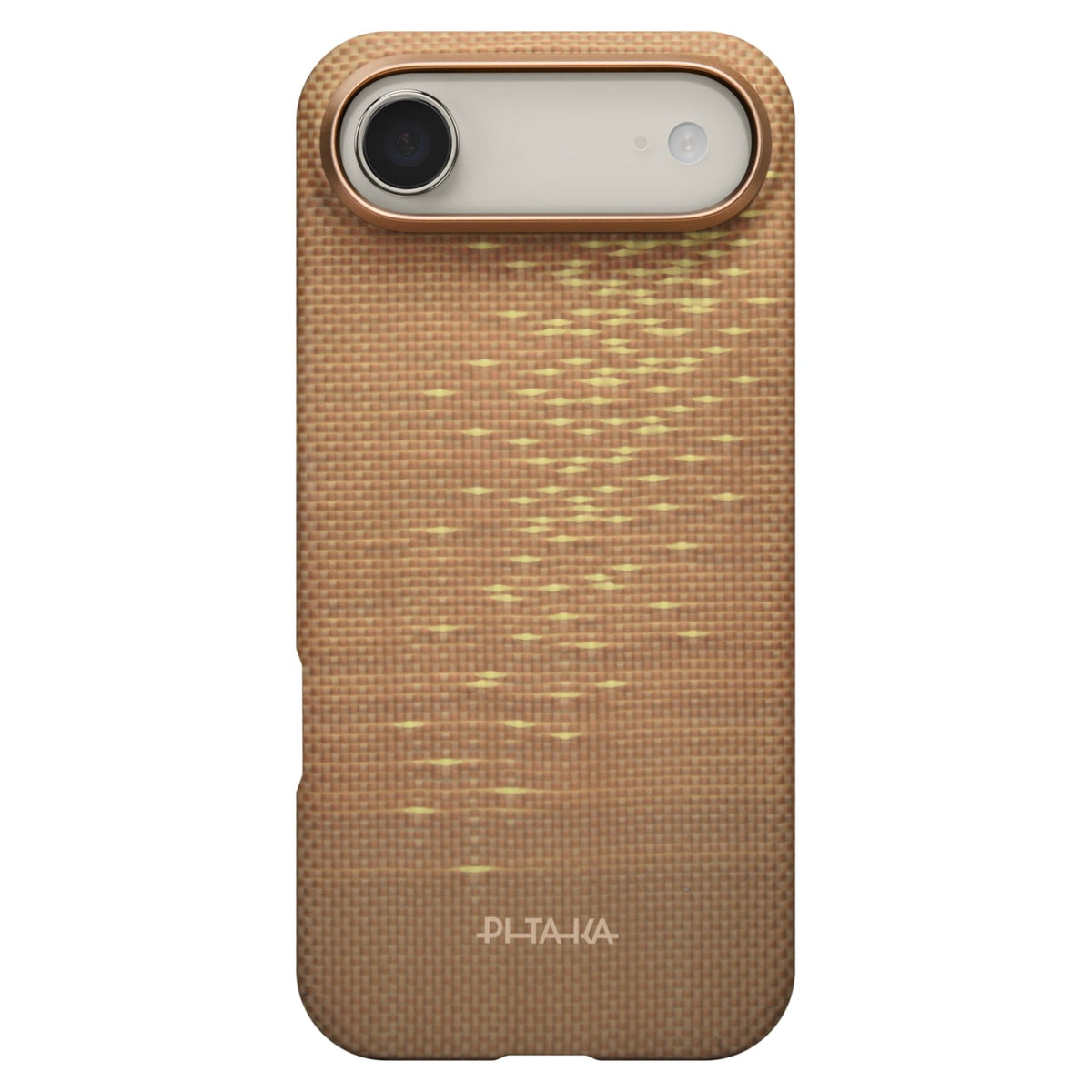 Pitaka iPhone Air Karbon Kılıf MagSafe Uyumlu Aramid Fiber - Edge Golden Glint