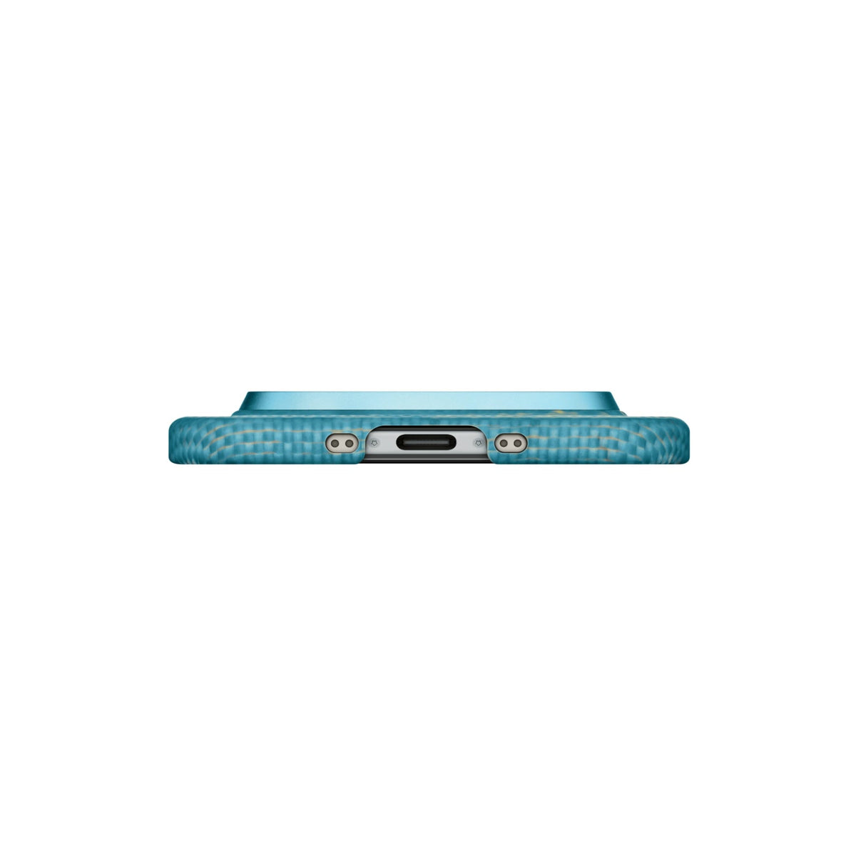 Pitaka iPhone Air Karbon Kılıf MagSafe Uyumlu Aramid Fiber - Edge Lucid Blue