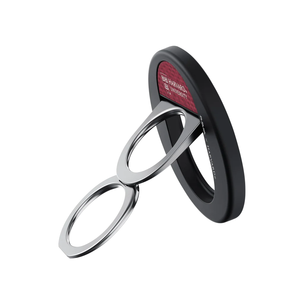 Aramid Fiber 600D MagEZ Grip 3 Magsafe Magnetik Ring Stand Telefon Tutucu Harvard Crimson