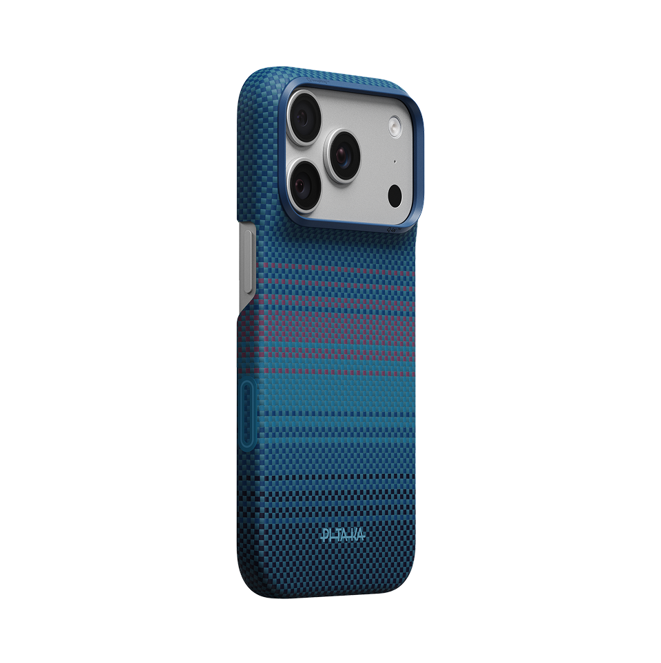 Pitaka iPhone 18 Pro Karbon Kılıf MagSafe Uyumlu Aramid Fiber - Edge Midnight