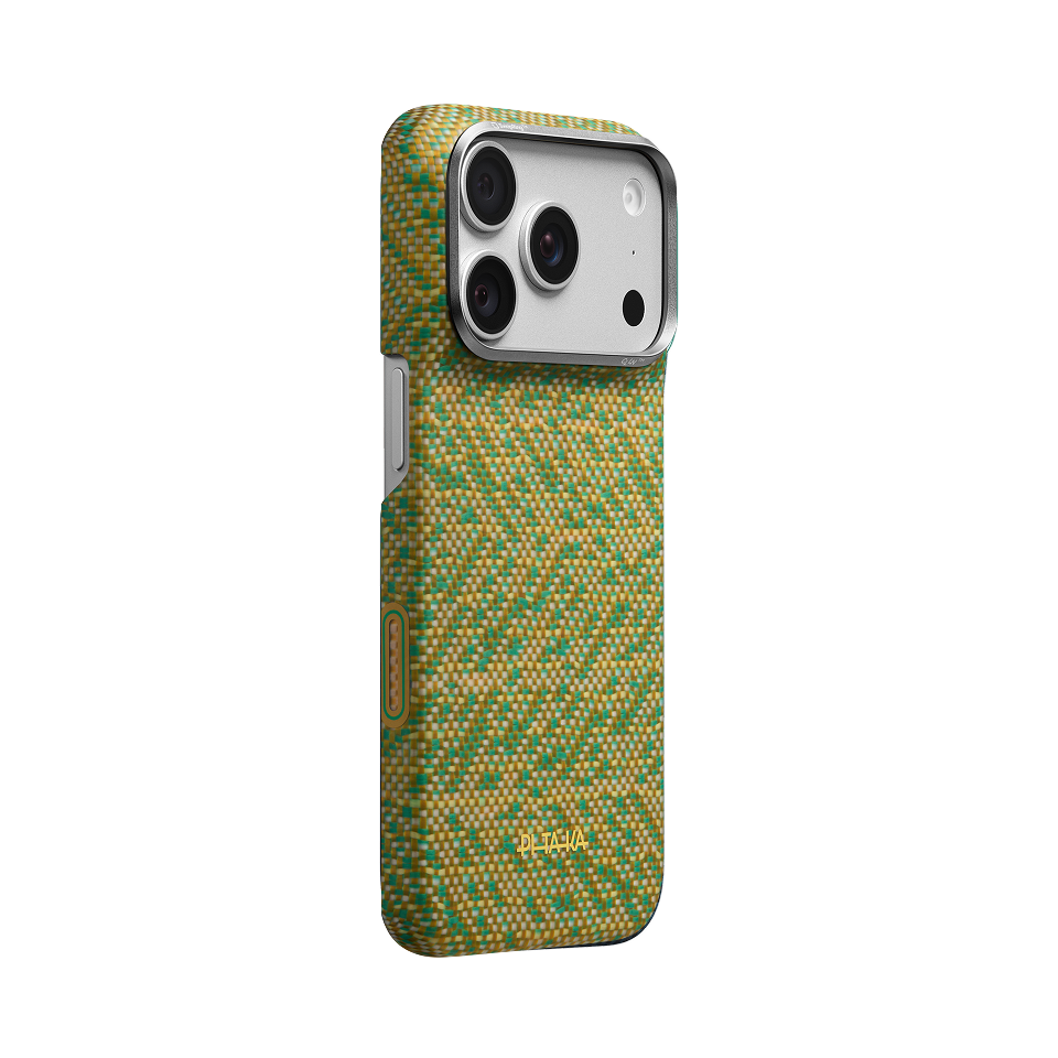 Pitaka iPhone 18 Pro Karbon Kılıf MagSafe Uyumlu Aramid Fiber - Edge Surging Awn
