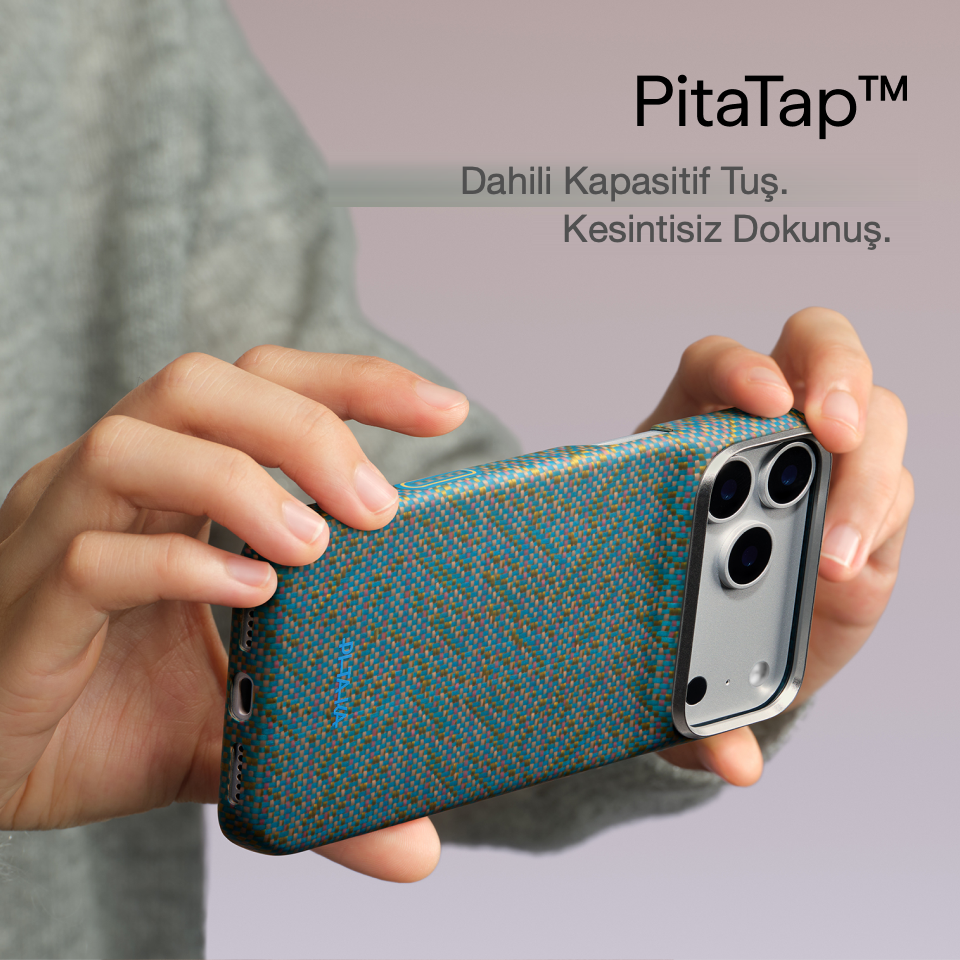 Pitaka iPhone 18 Pro Karbon Kılıf MagSafe Uyumlu Aramid Fiber - Edge Berlin Nocturne