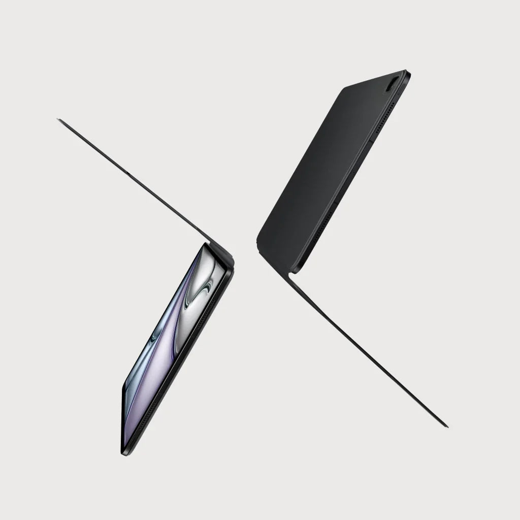 iPad Air 13 M4 / M3 / M2 Kılıf Folio 3 Siyah, Kalem Bölmeli Standlı