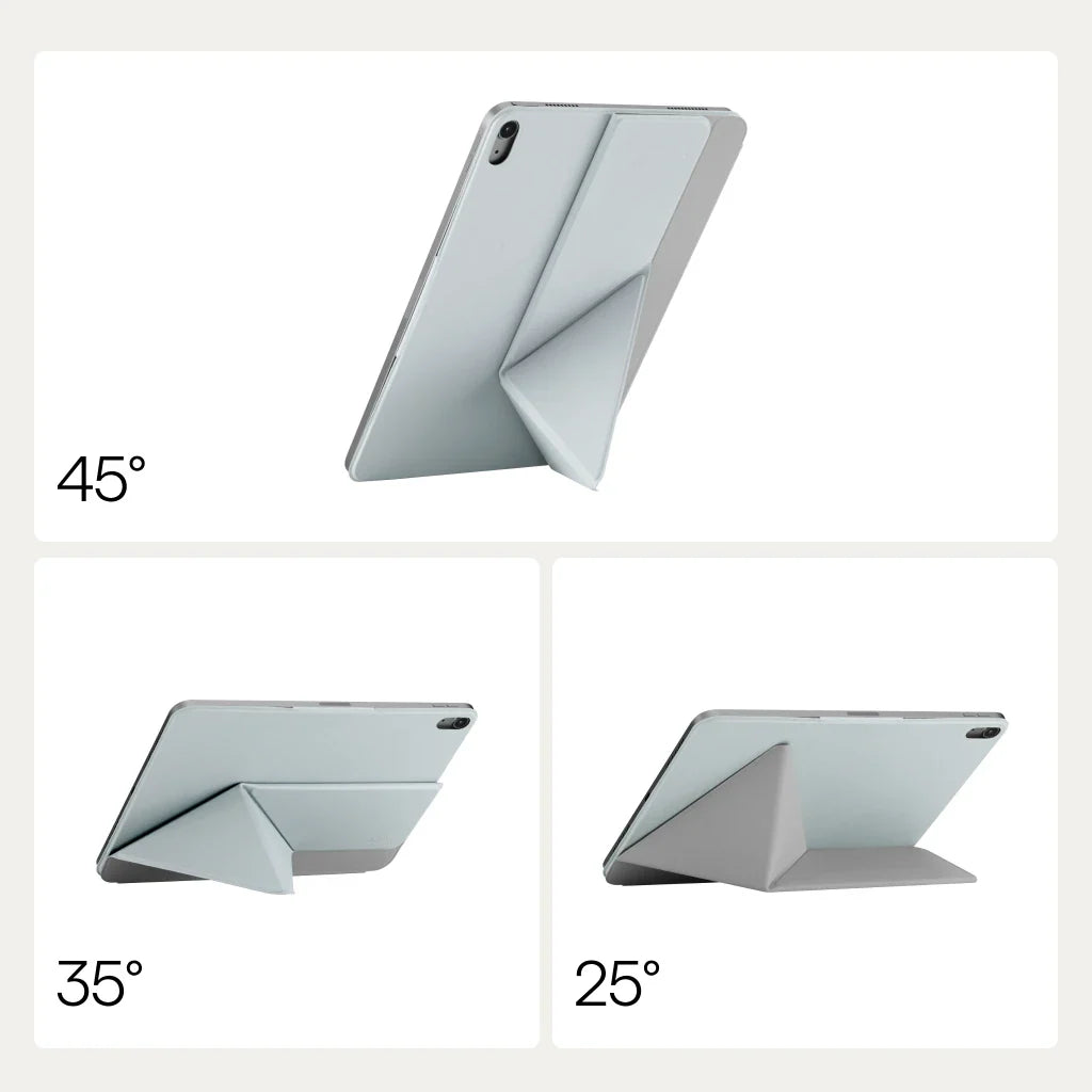 Pitaka iPad Air 11 M4 / M3 / M2 Kılıf Folio 3 Açık Mavi, Kalem Bölmeli Standlı