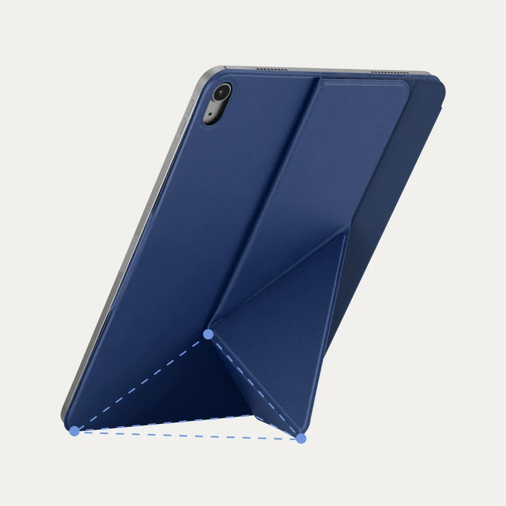 iPad Air 13 M4 / M3 / M2 Kılıf Folio 3 Gece Mavisi, Kalem Bölmeli Standlı