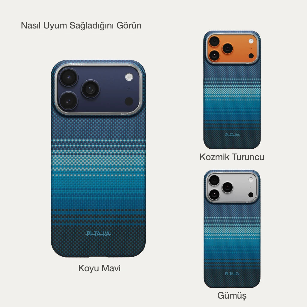 iPhone 17 Pro Karbon Kılıf MagSafe Uyumlu Aramid Fiber - Edge Moonrise