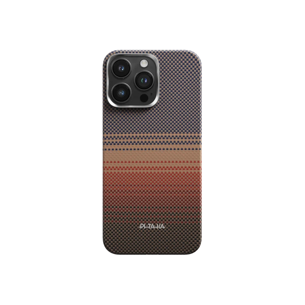 iPhone 15 Pro Max Karbon Kılıf MagSafe Uyumlu Aramid Fiber - Edge Sunset