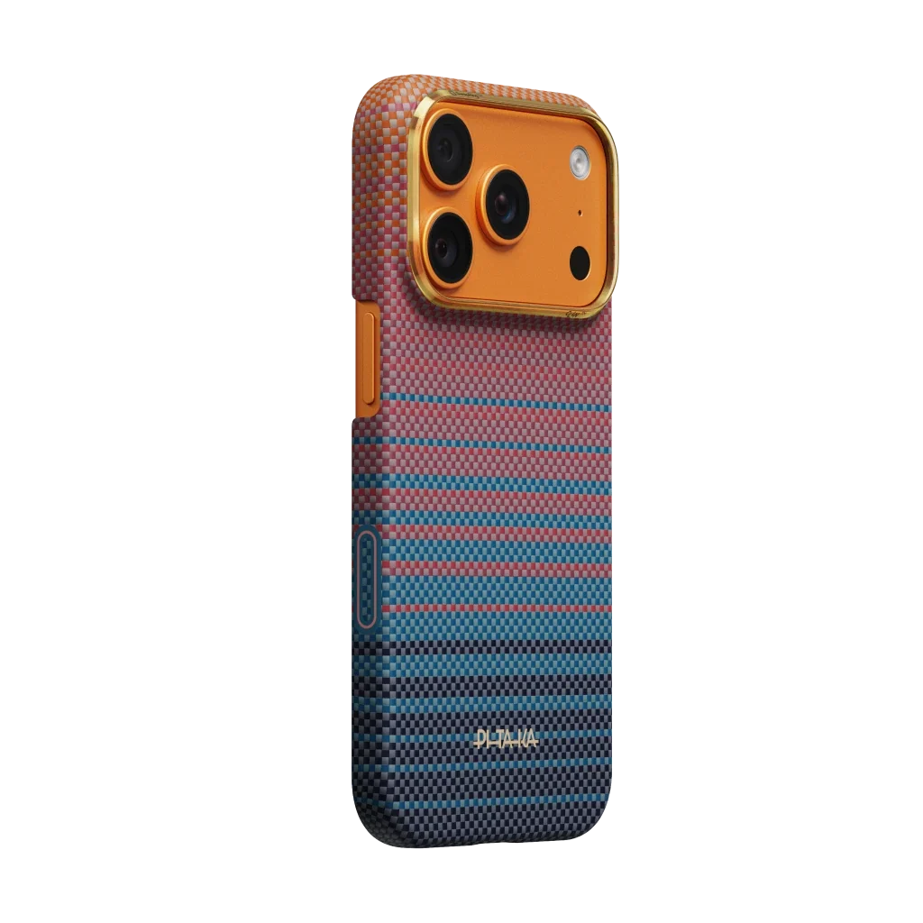 Pitaka iPhone 17 Pro Karbon Kılıf MagSafe Uyumlu Aramid Fiber - Edge California Dream-05