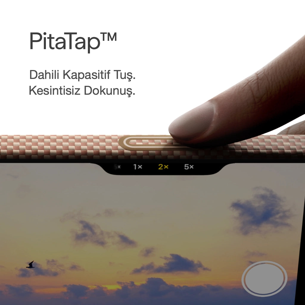 iPhone 17 Pro Karbon Kılıf MagSafe Uyumlu Aramid Fiber - Edge Golden Glint