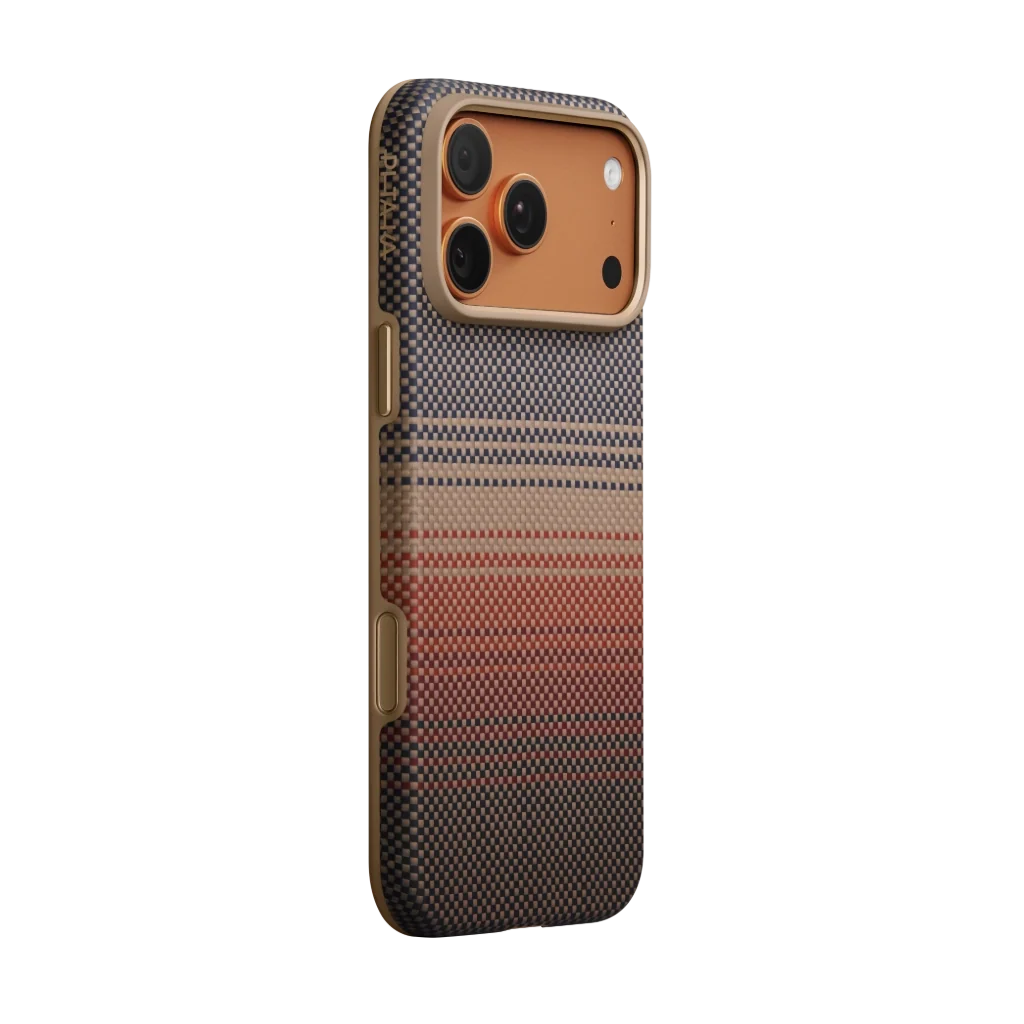 Pitaka iPhone 17 Pro Karbon Kılıf MagSafe Uyumlu Aramid Fiber - Summa Sunset